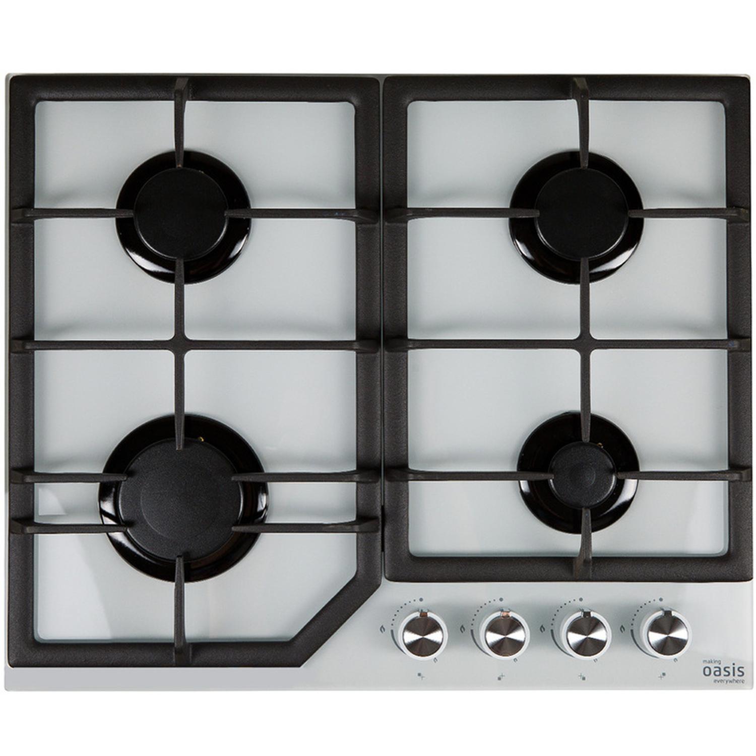 Изображение товара Встраиваемая газовая варочная панель Oasis P-GW 61 см 4 конфорки белая