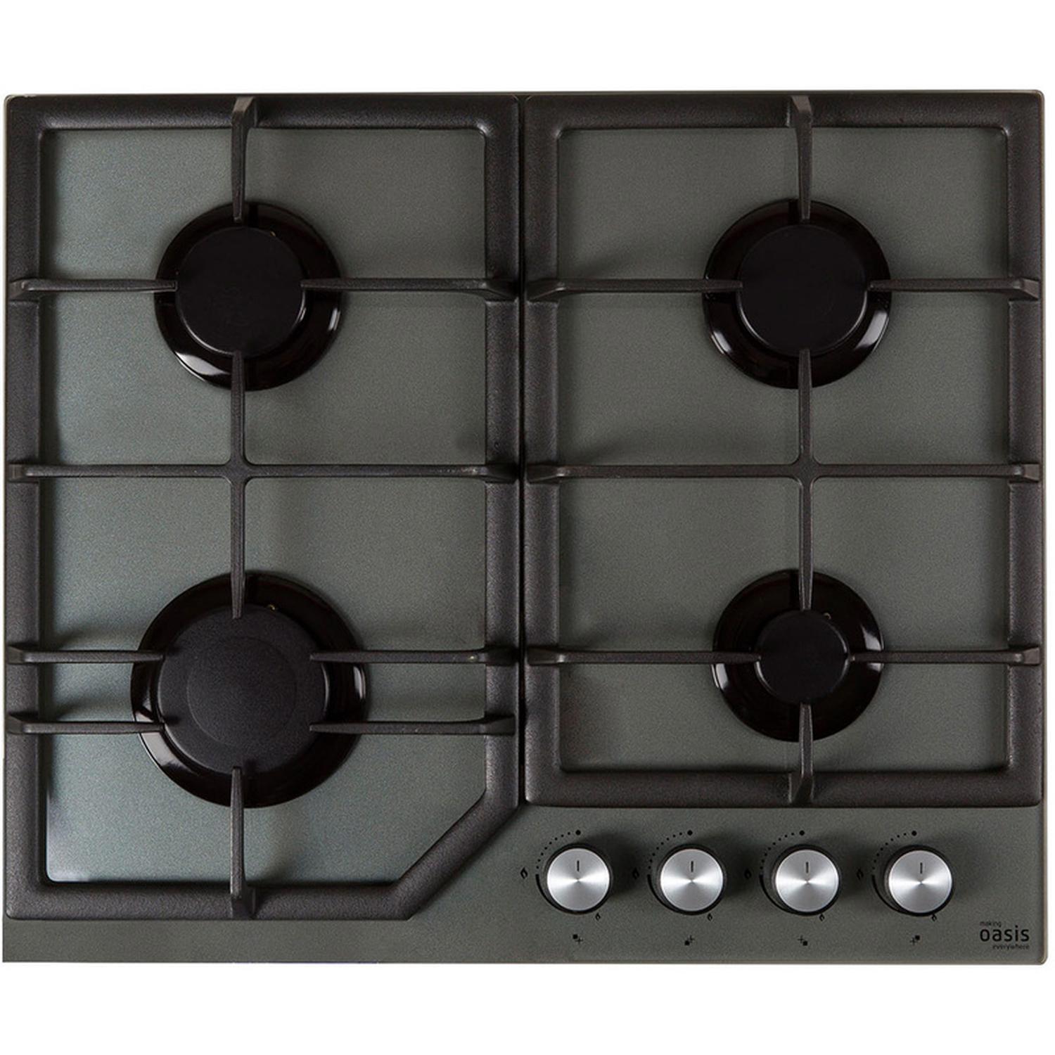 Изображение товара Встраиваемая газовая варочная панель Oasis P-GG 61 см 4 конфорки серый