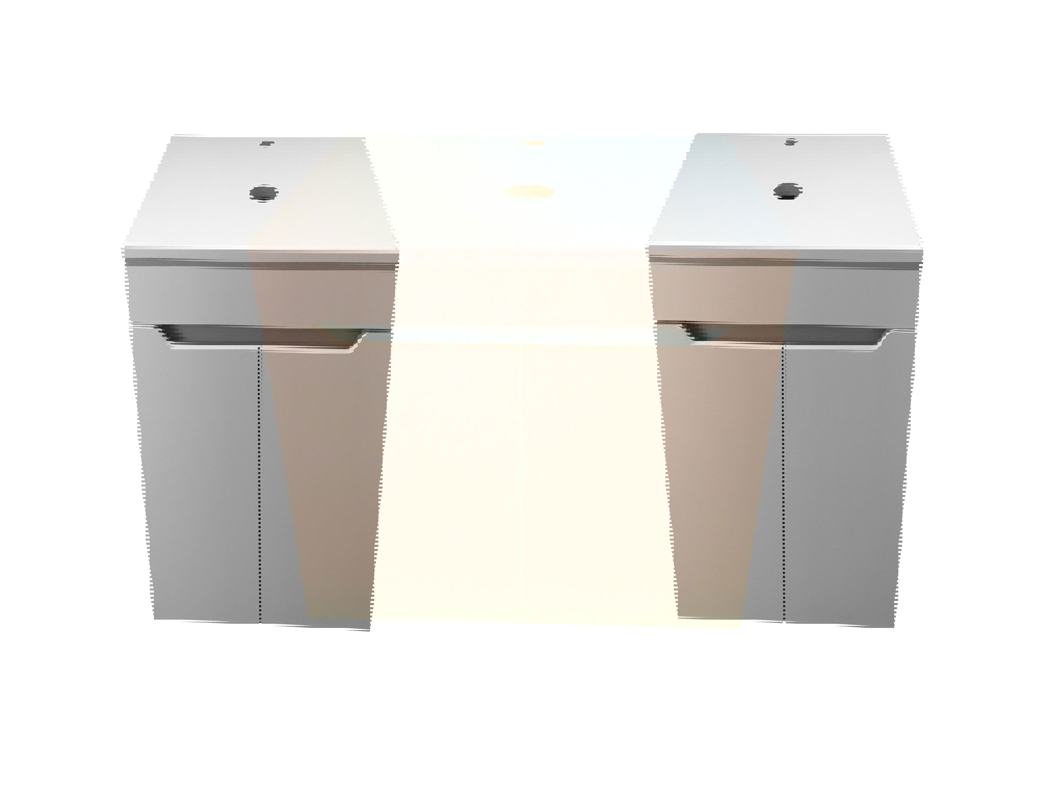 Изображение товара Тумба SINTESI STL.W7019 60 см белая — стильная подвесная тумба без раковины