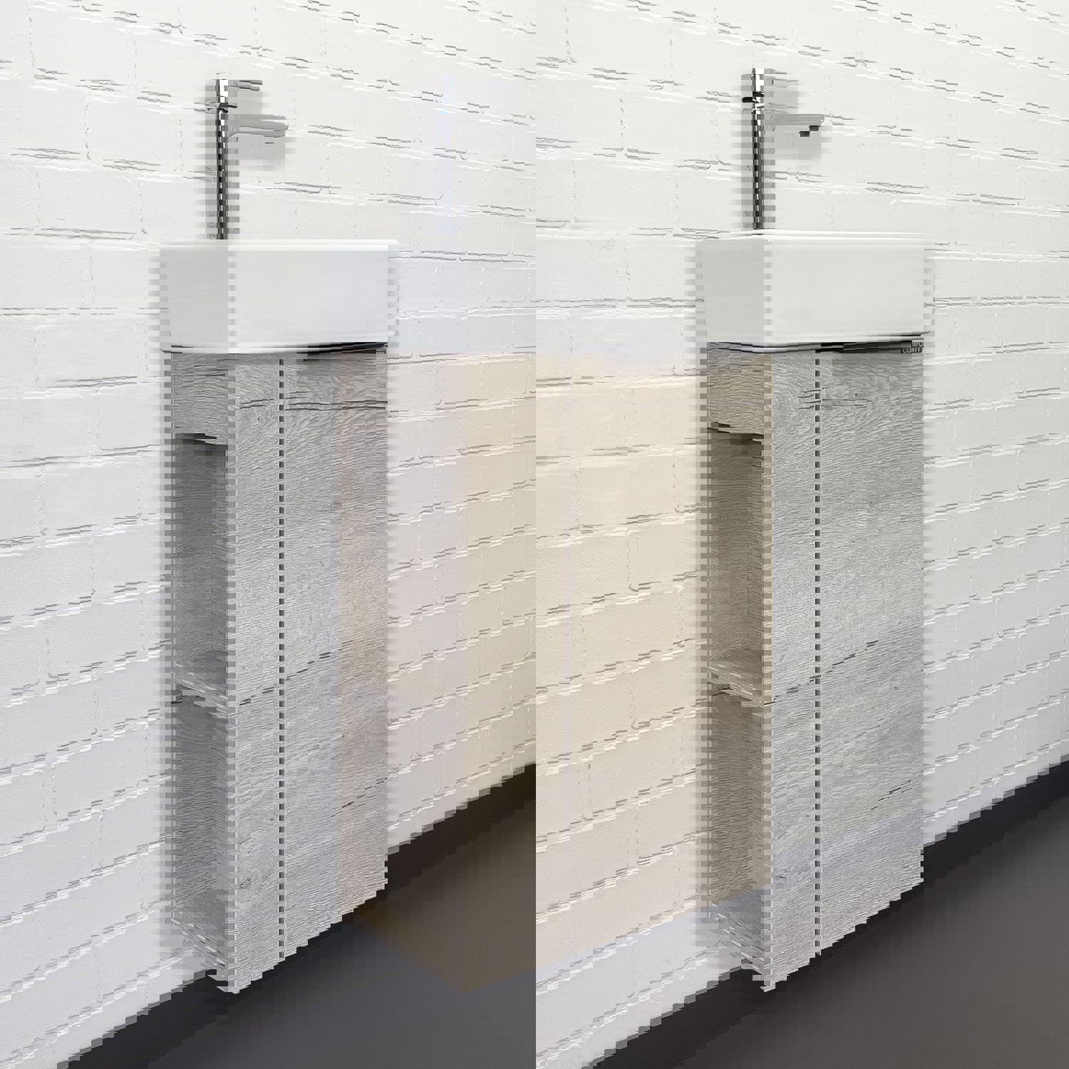 Изображение товара Тумба под раковину Comforty Матэ 40 бежевый влагостойкое ЛДСП Россия