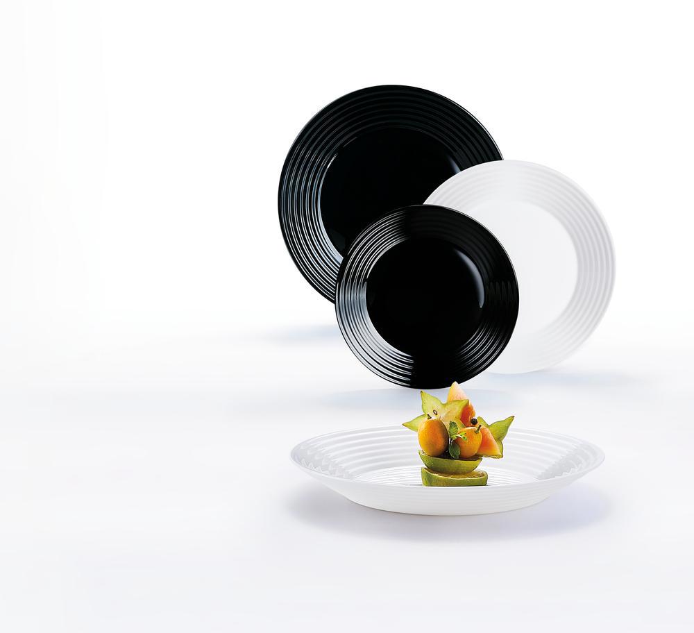 Изображение товара Столовый сервиз Luminarc Harena Black and White 18 предметов французский стекло