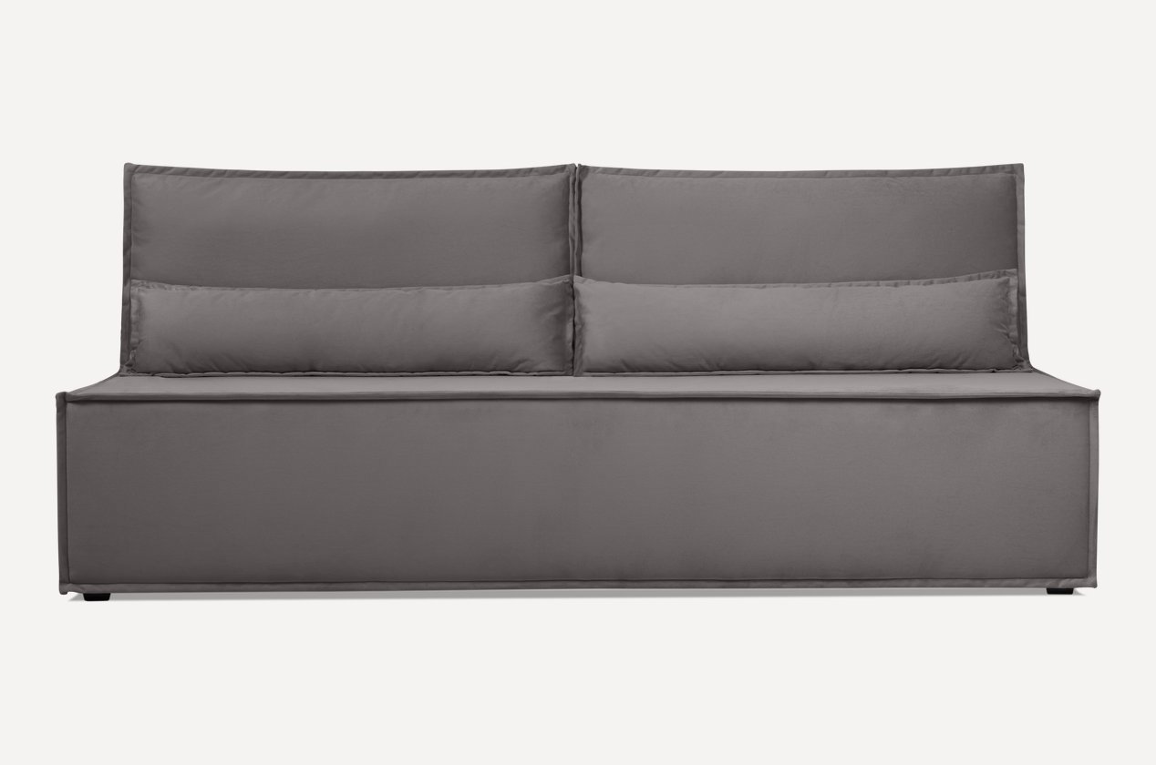 Изображение товара Диван раскладной Divan.ru Стаус 201x89x92 см велюр цвет серый