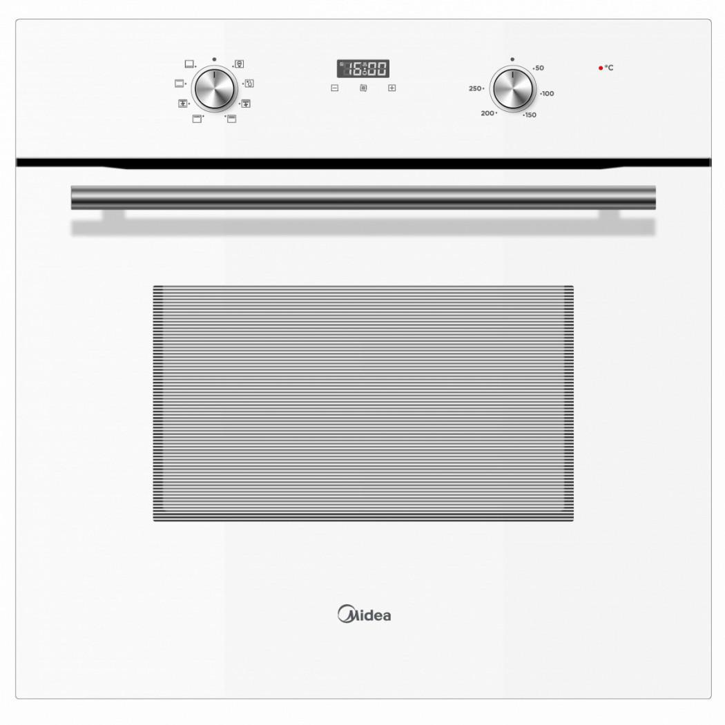 Изображение товара Электрический встраиваемый духовой шкаф Midea MO57103GW 70 л гриль конвекция безопасный