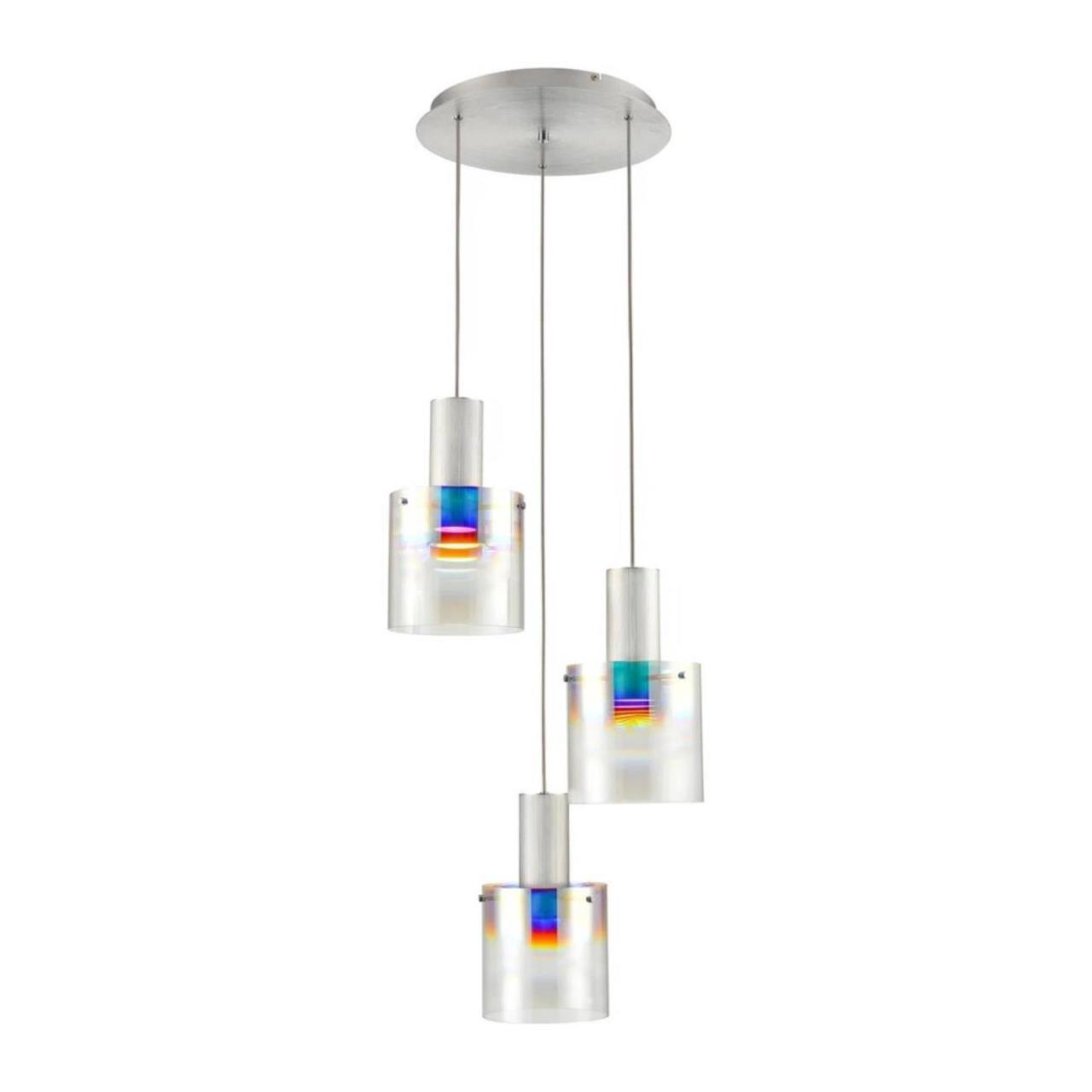 Изображение товара Светильник подвесной светодиодный Velante 248 248-206-03 11 м² теплый белый (желтый) свет цвет серебристый