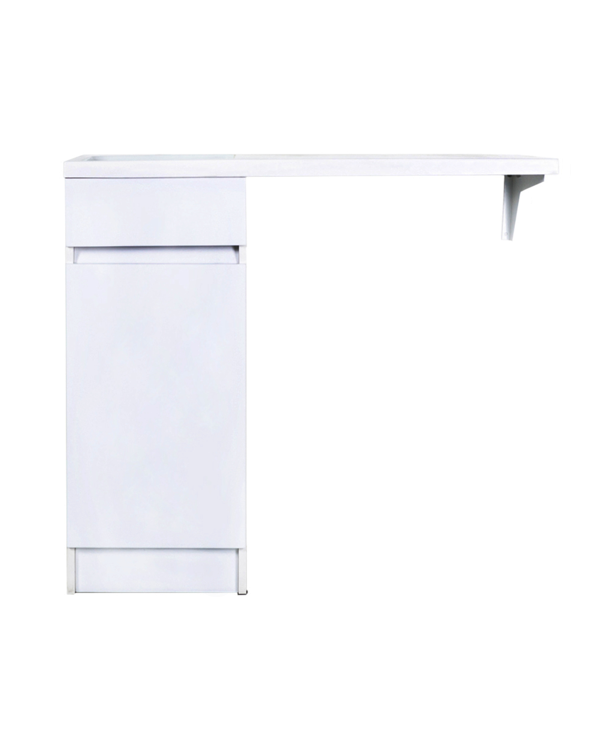 Изображение товара Тумба под раковину TOPLINE FOPKTU400W 37.2см белая напольная с корзиной для белья