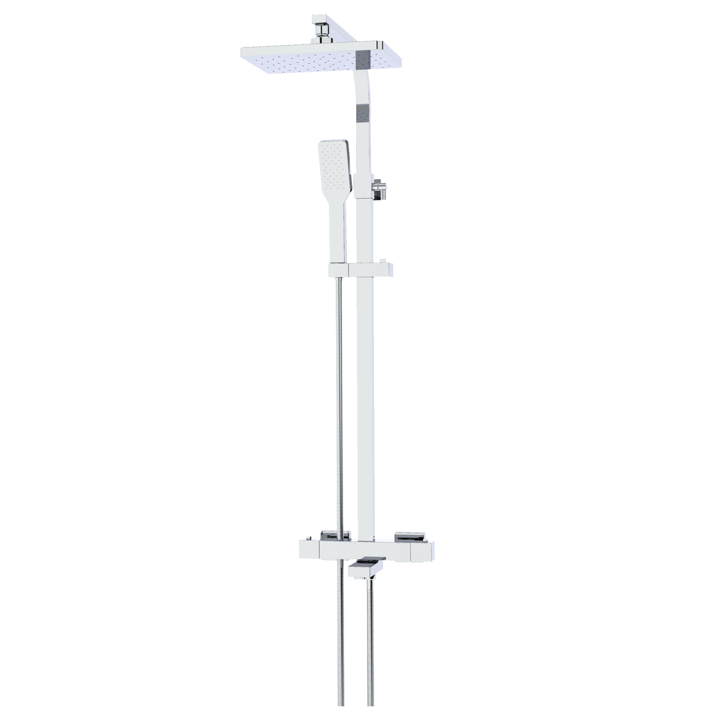 Изображение товара Душевая система KONSENSA Прато с термостатом хром 152 см
