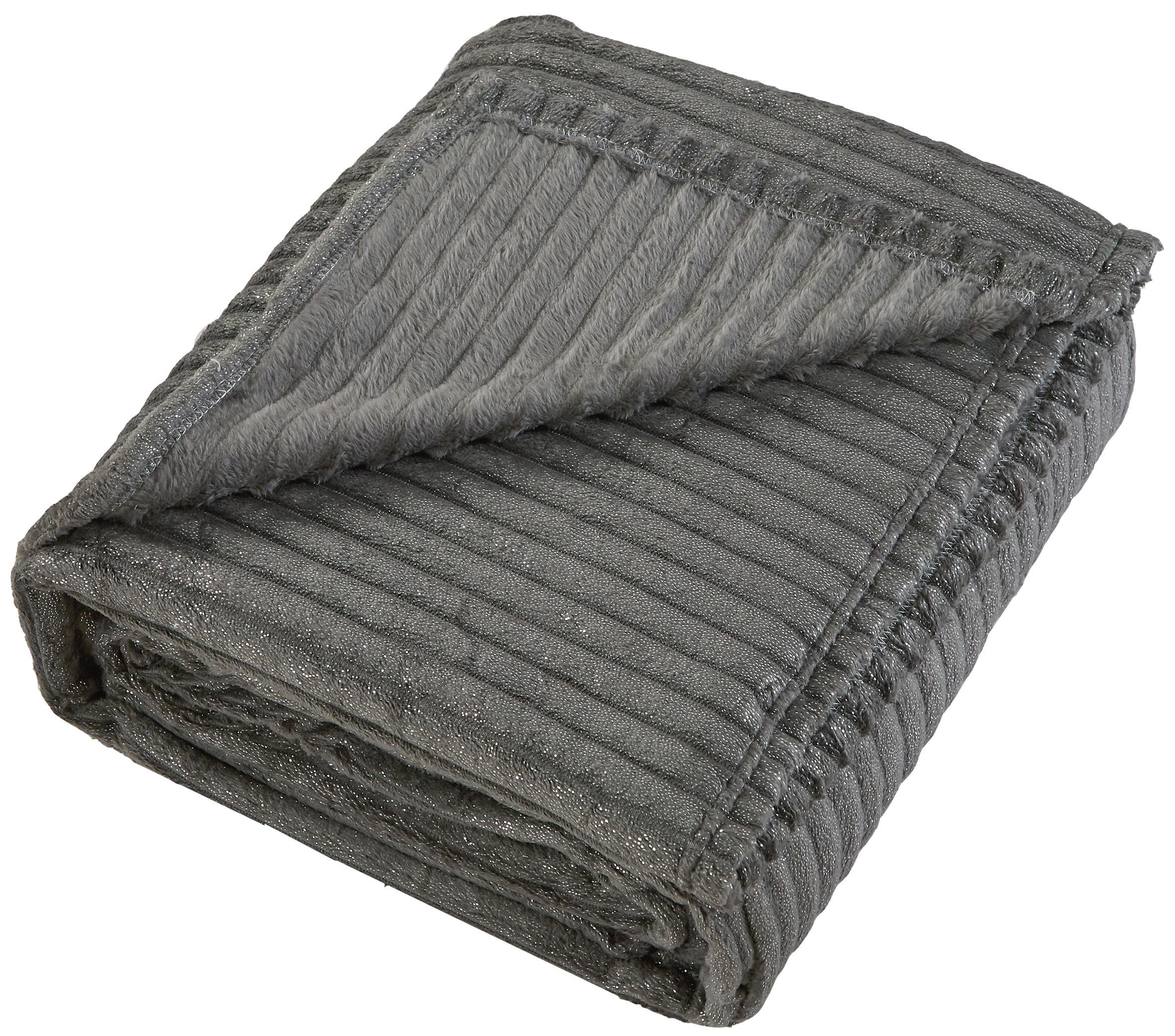 Изображение товара Плед Alitea 180x200 см велсофт графит комфорт уют современный дизайн