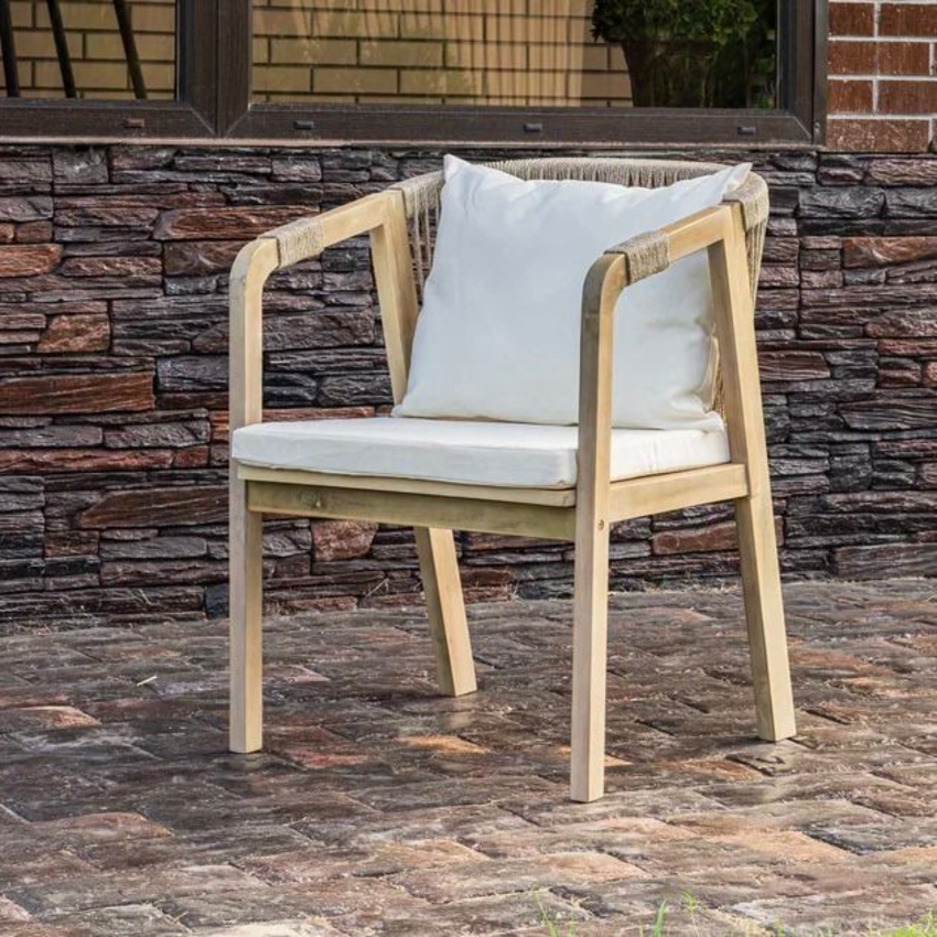 Изображение товара Кресло садовое Royal family Michelle_chair1 с съемными чехлами бежевое