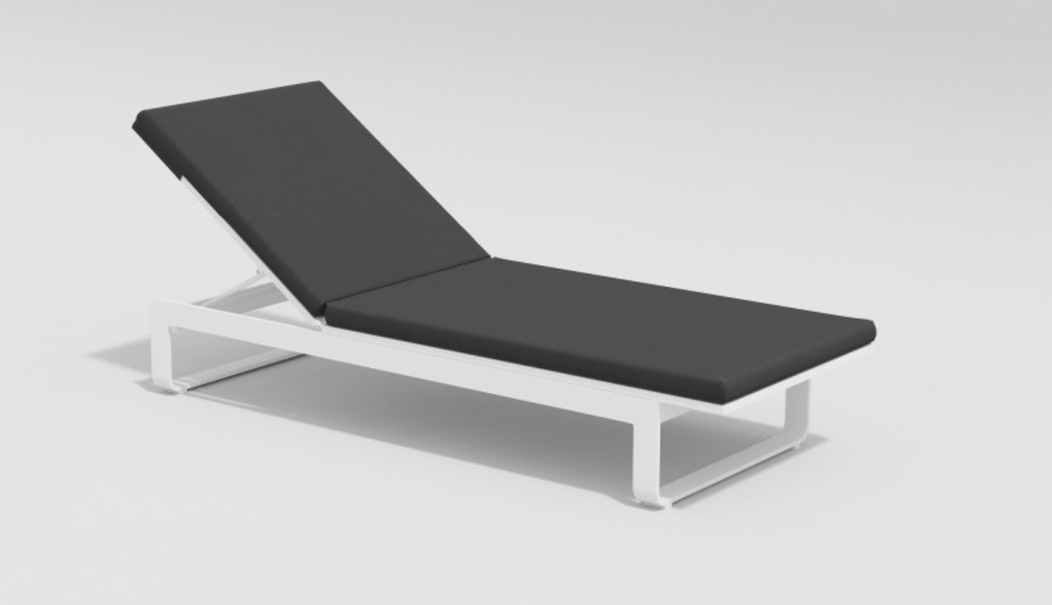 Изображение товара Шезлонг Gardenini VILLINO 200 см х 70 см х 35 см алюминий/полиэстер белый