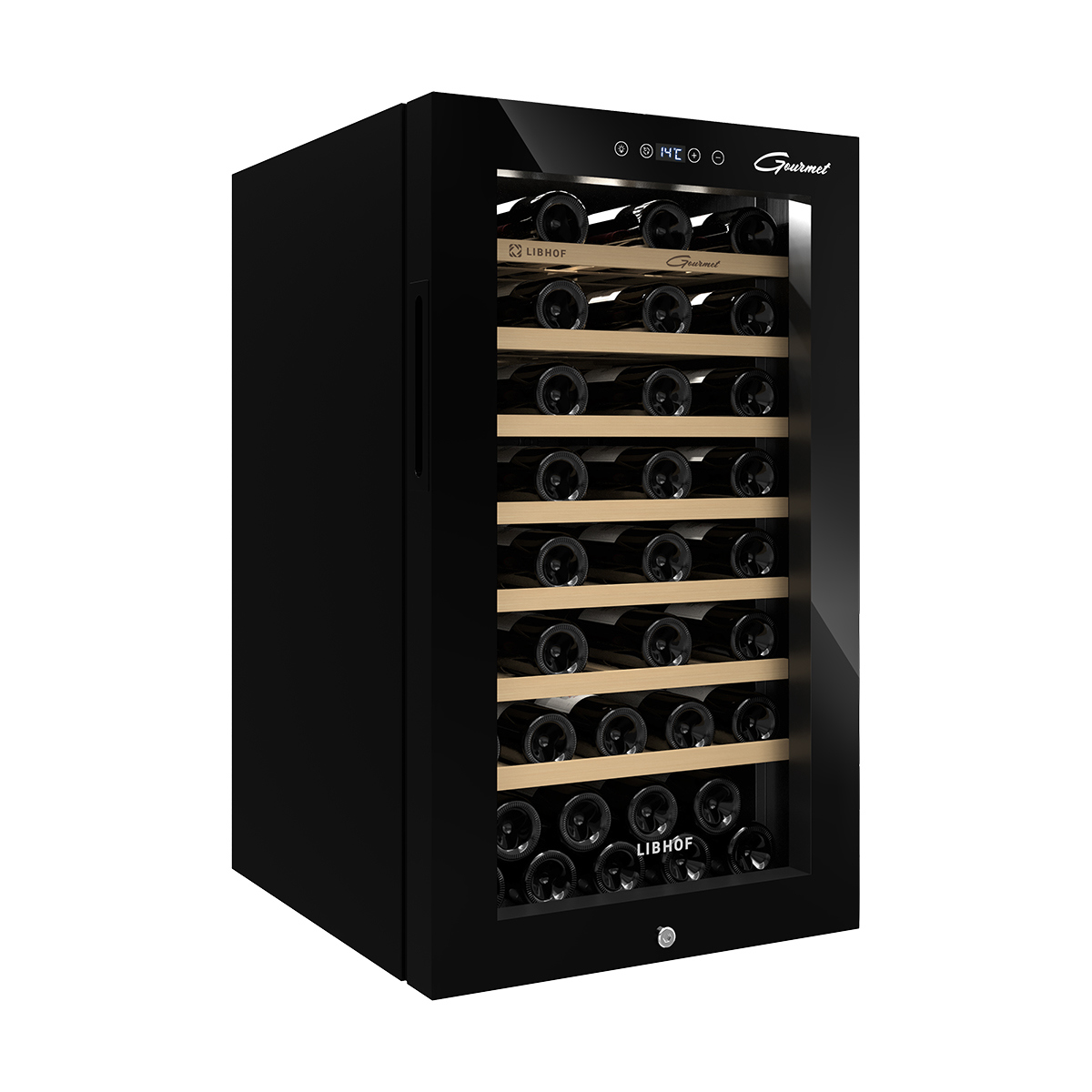 Изображение товара Винный шкаф LIBHOF GM-56 black для 56 бутылок с сенсорным управлением