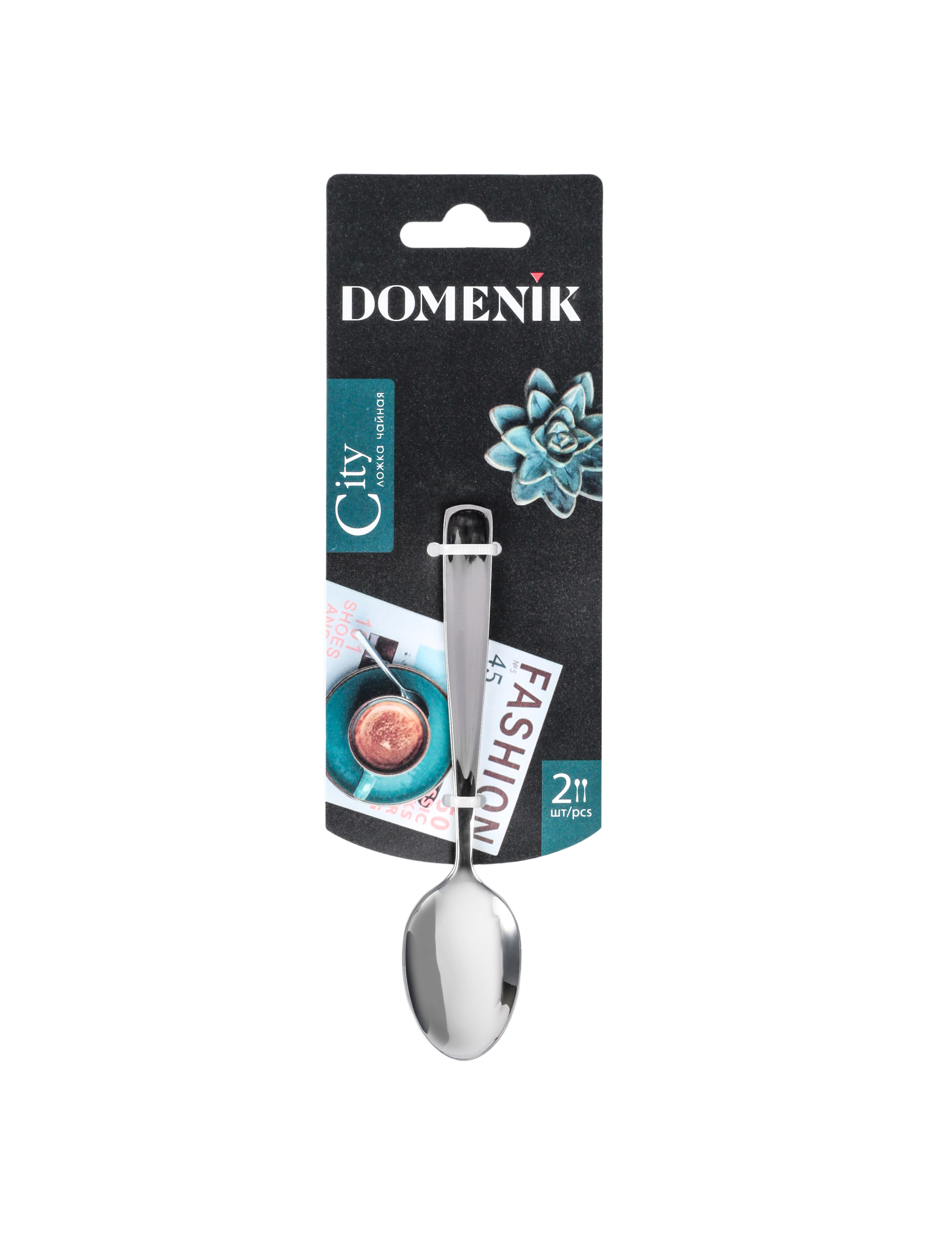 Изображение товара Набор ложек 2 шт Domenik City DMC092 нержавеющая сталь цвет серебристый металлик Изображение товара Набор ложек 2 шт Domenik City DMC092 нержавеющая сталь цвет серебристый металлик