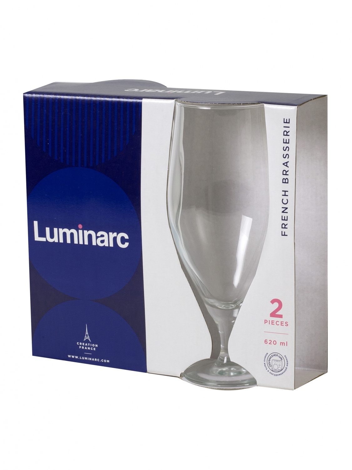 Изображение товара Бокал 620 мл Французский ресторанчик Luminarc стекло цвет бесцветный/прозрачный 2 шт
