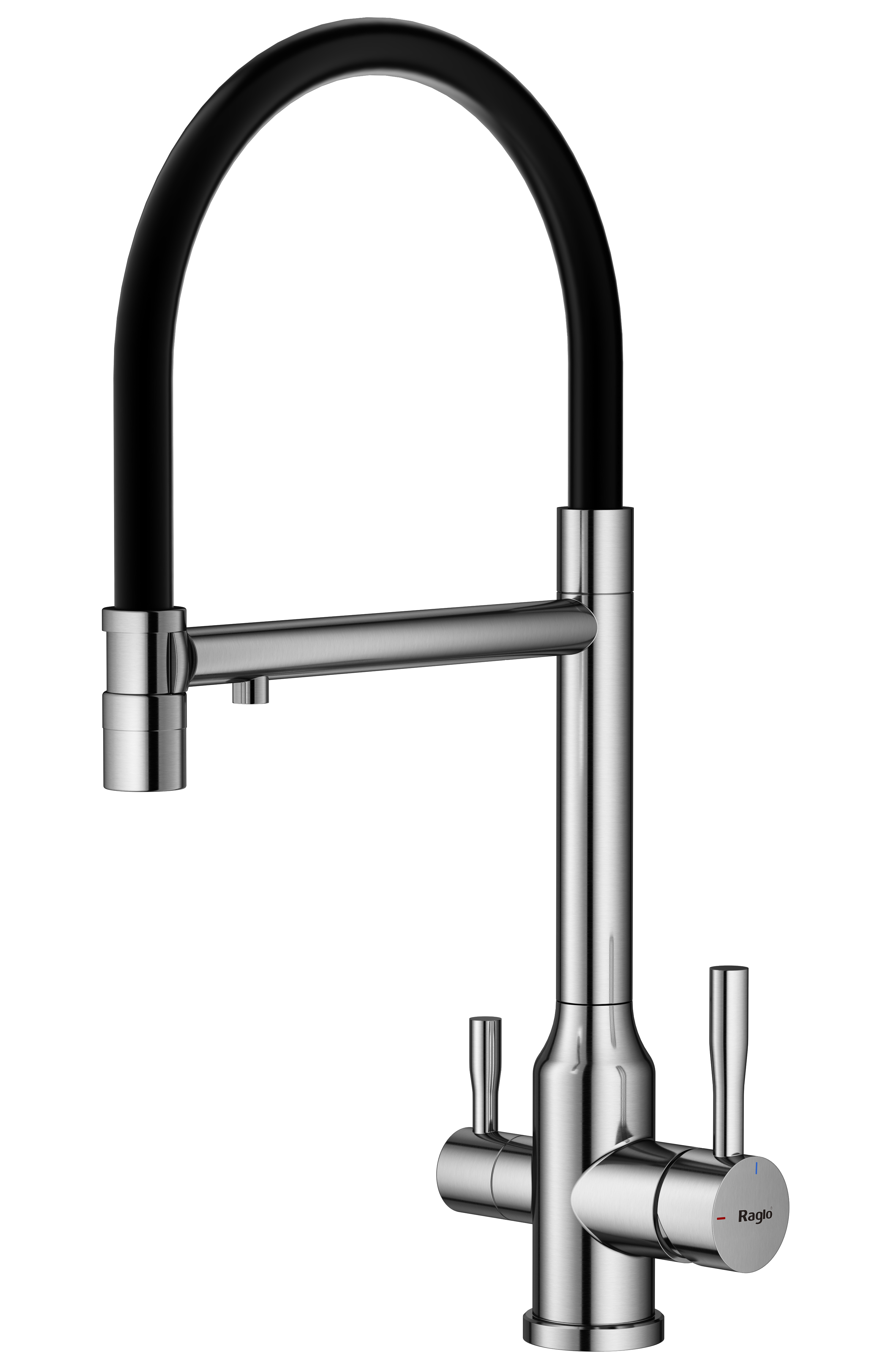 Изображение товара Смеситель для кухни Raglo R81.63.05 гибкий излив 19.5 см сатин антиизвестковый аэратор