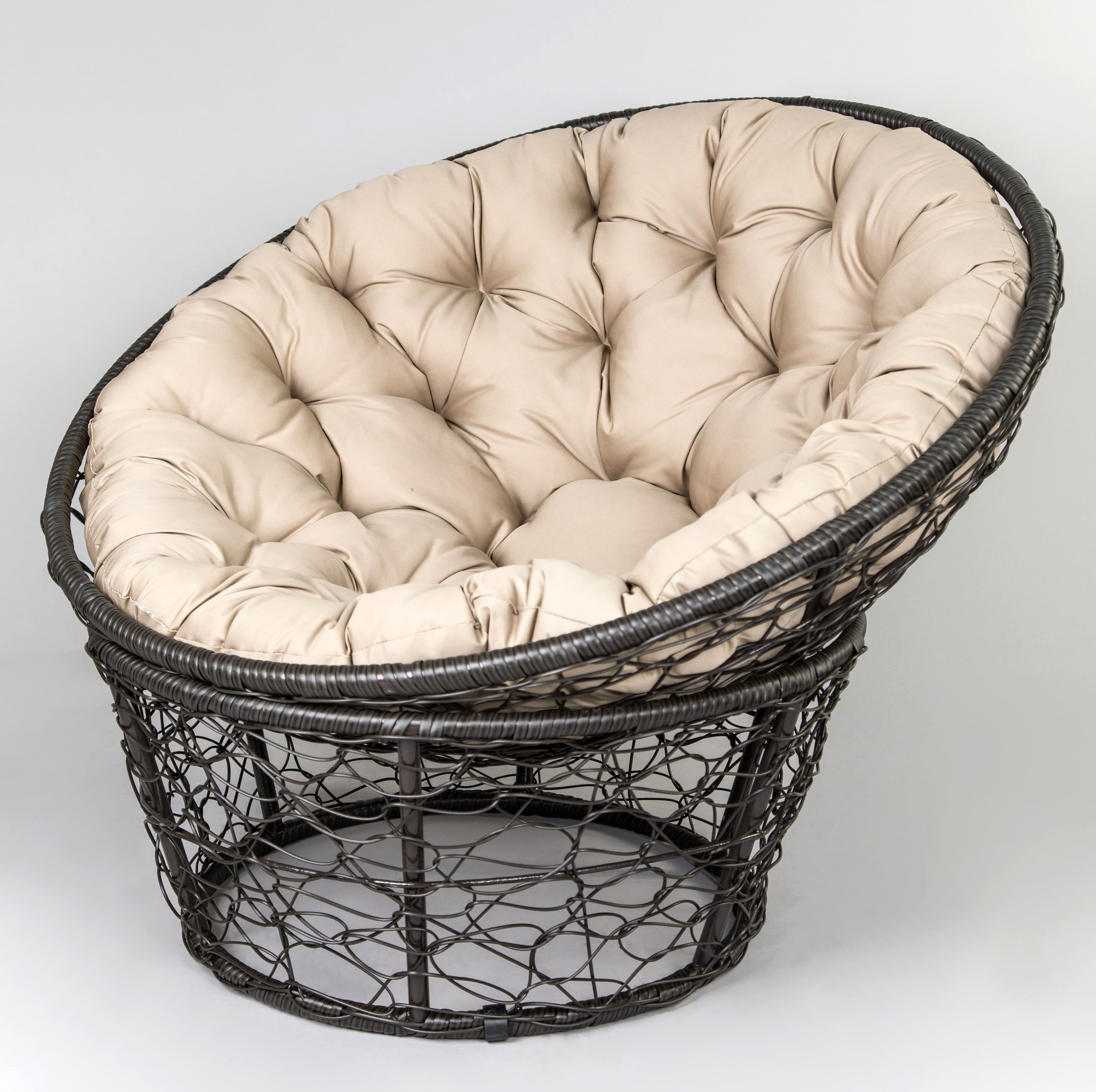 Изображение товара Кресло садовое Greengard Наполи 108 см с подушкой бежевое