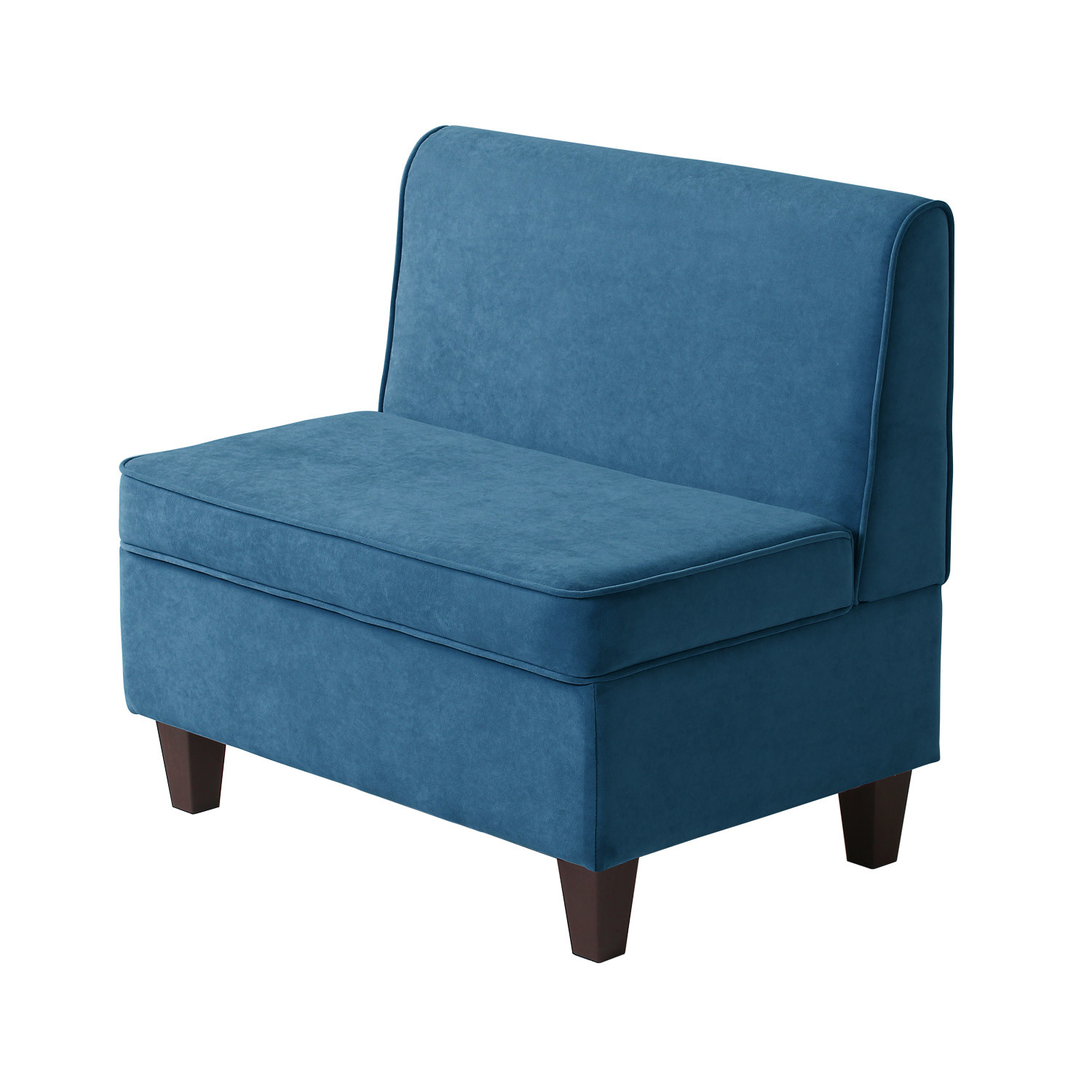 Изображение товара Кухонный диван Норта Lori 4657792959885 велюр с ящиком синий 83x77.5x56.5 см