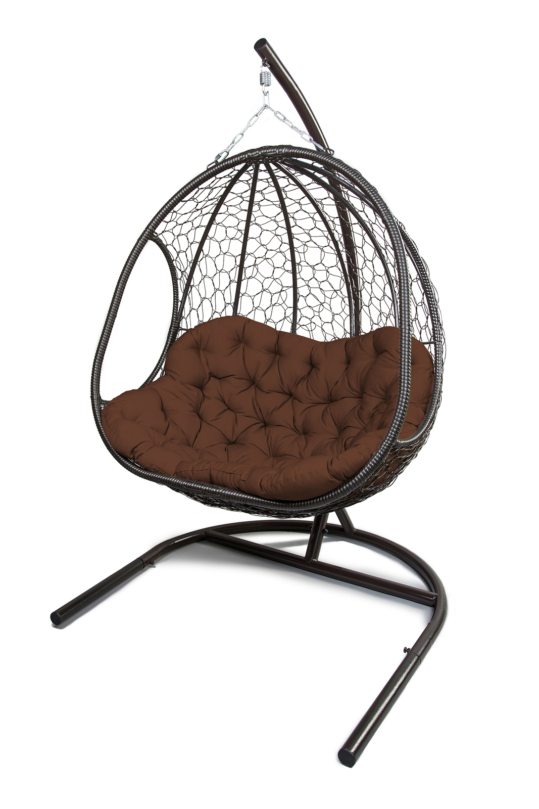 Изображение товара Кресло подвесное Greengard Челси КПМШ-ЛМ25 для 2-х мест до 180 кг коричневый