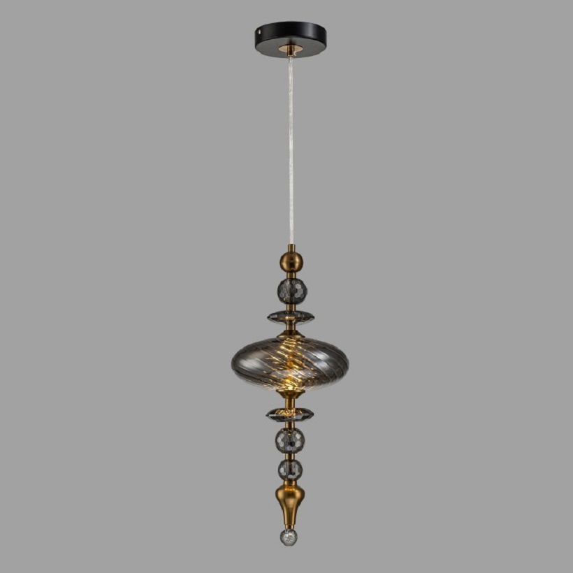 Изображение товара Подвесной светильник Belfast Herbison A1933-c-a3-gr-gl 1.14 м² теплый белый свет стекло металл