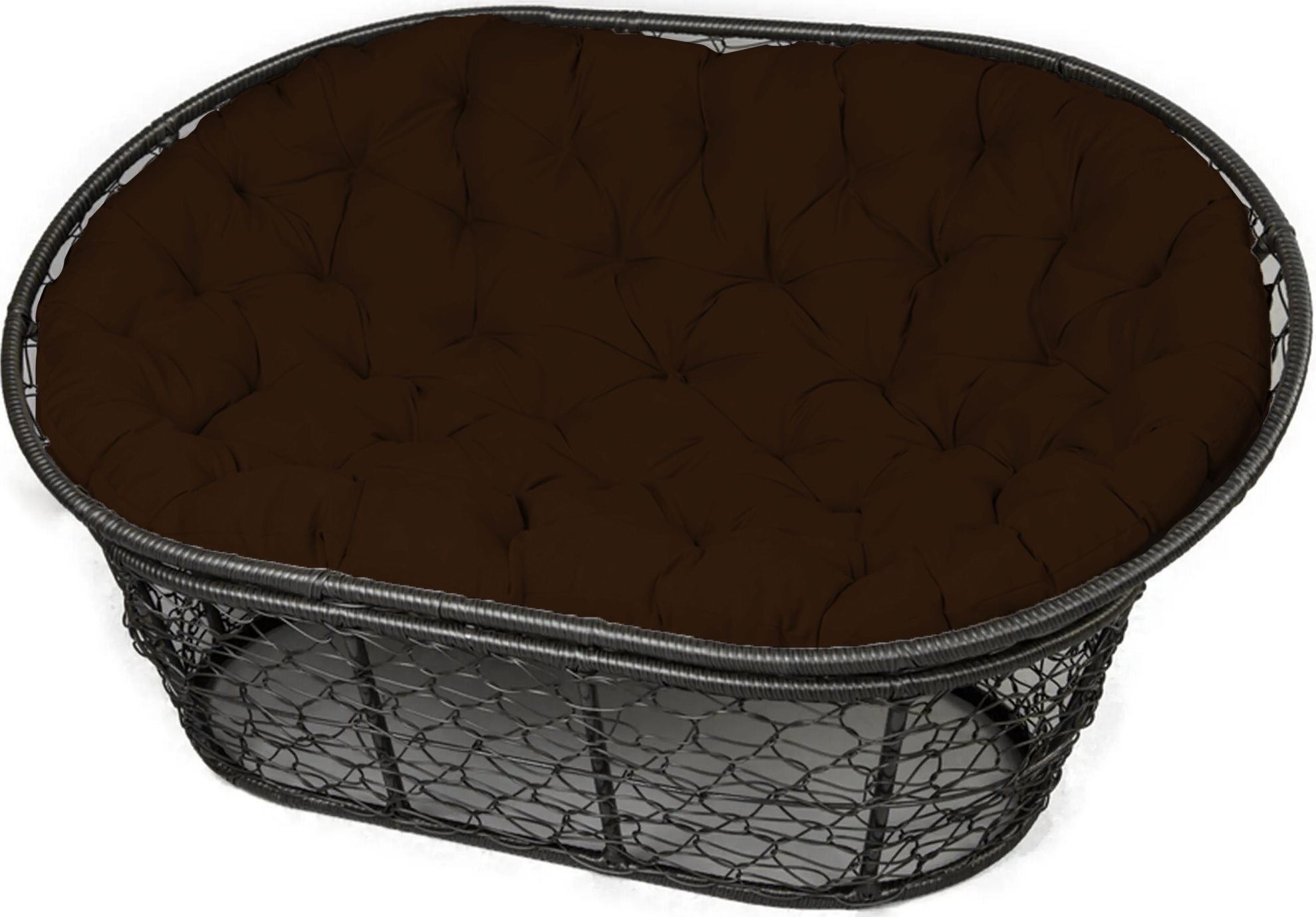 Изображение товара Диван садовый Greengard ДМШ-ЛМ25 Марэ 165 см x 95 см x 80 см сталь коричневый