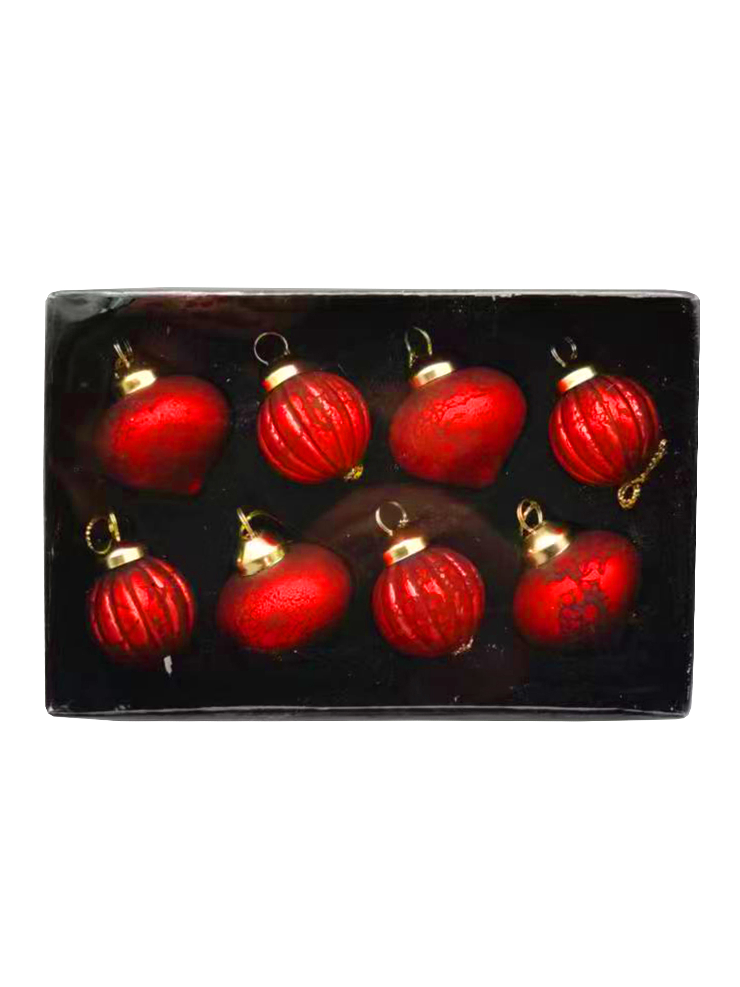 Изображение товара Набор елочных игрушек Magic time 92618 8 шт стеклянных разноцветных украшений 11 см