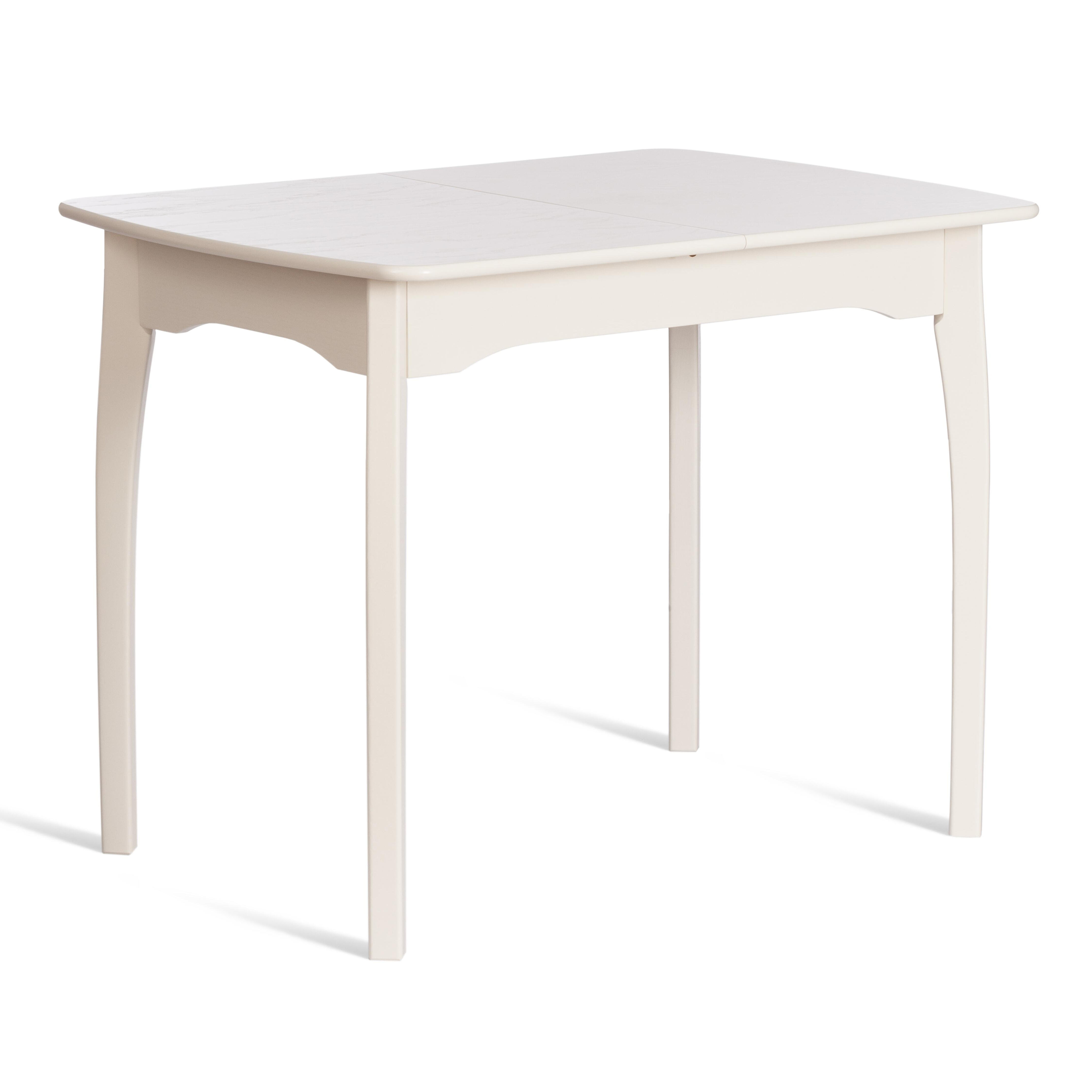 Изображение товара Кухонный стол прямоугольный Tetchair Caterina 100x130 см буковый белый