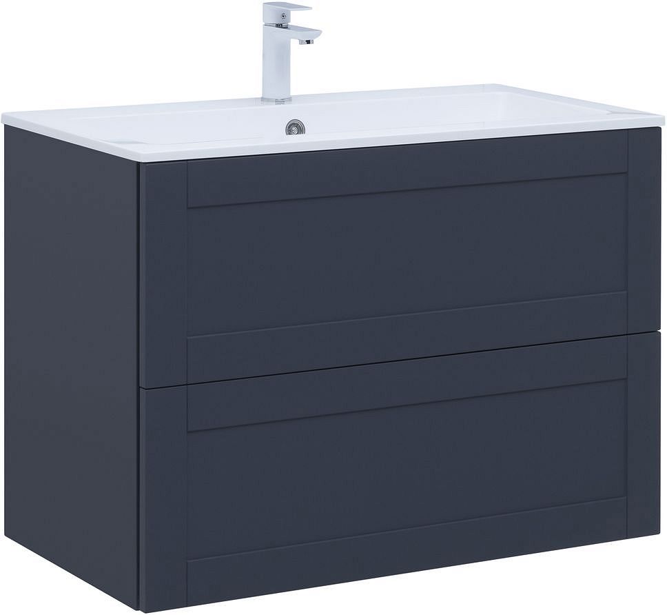 Изображение товара Тумба под раковину Aquanet Терра 00313246 88.80см подвесная цвет маренго