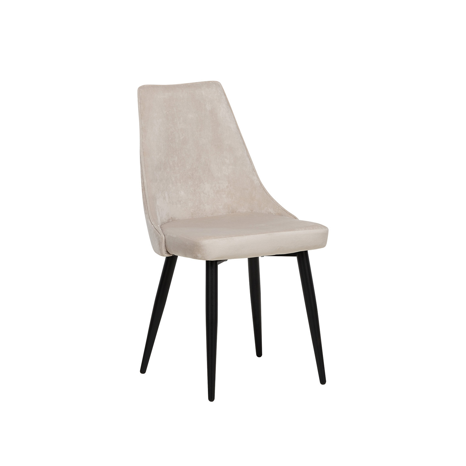 Изображение товара Стул Leset Эби люкс 47х93.5х58 см велюр цвет черный/платина