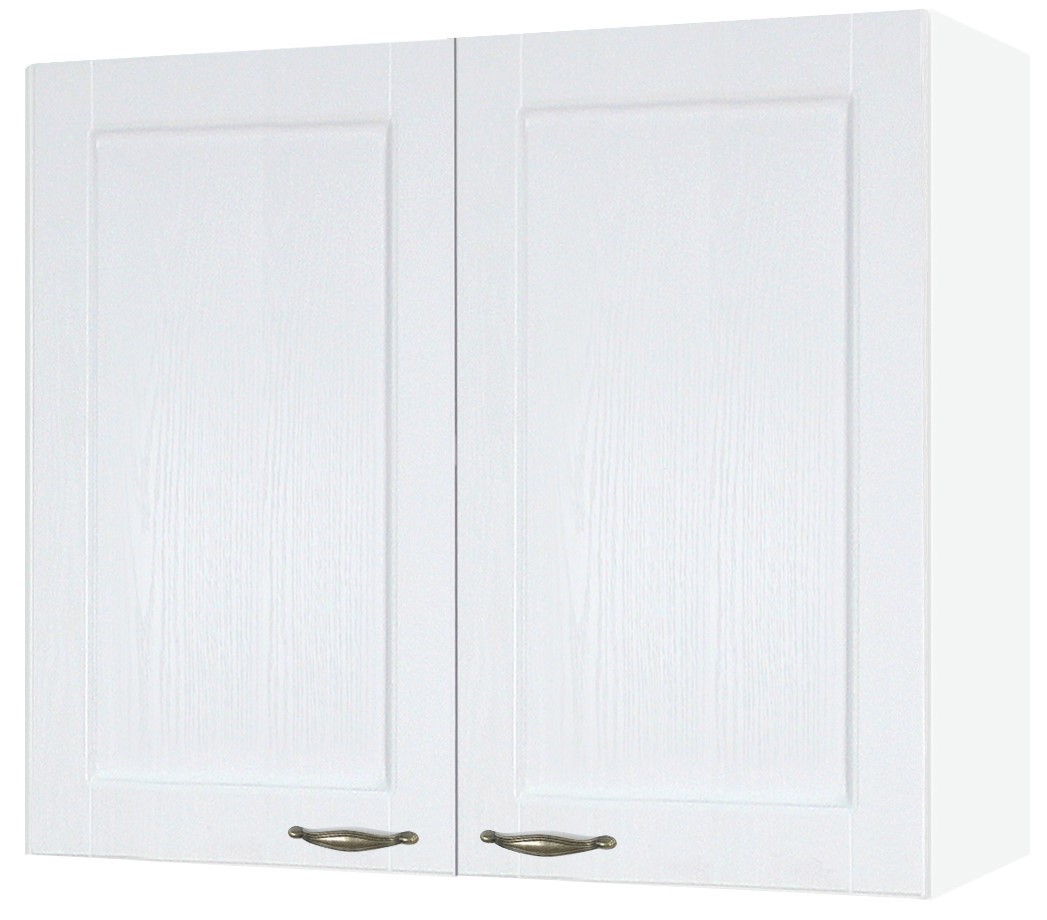 Изображение товара Навесной шкаф Нева В 800 80x67x30 см фасад МДФ цвет белое дерево