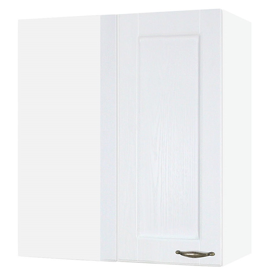 Изображение товара Навесной шкаф Нева ВУ 600 Белое дерево 60x67x30 см с фасадом МДФ