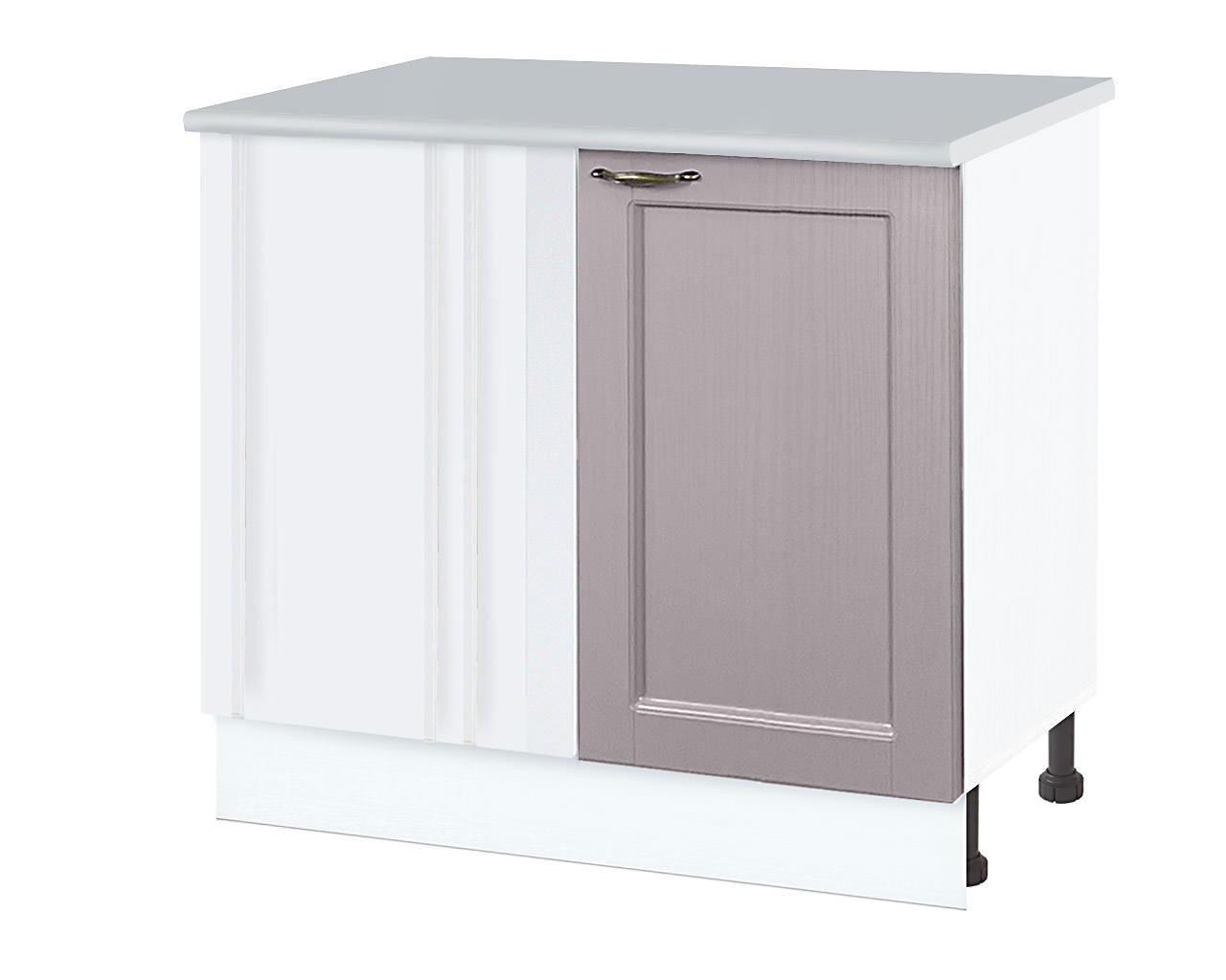 Изображение товара Напольный шкаф Нева 100x85x60 см фасад МДФ цвет лаванда