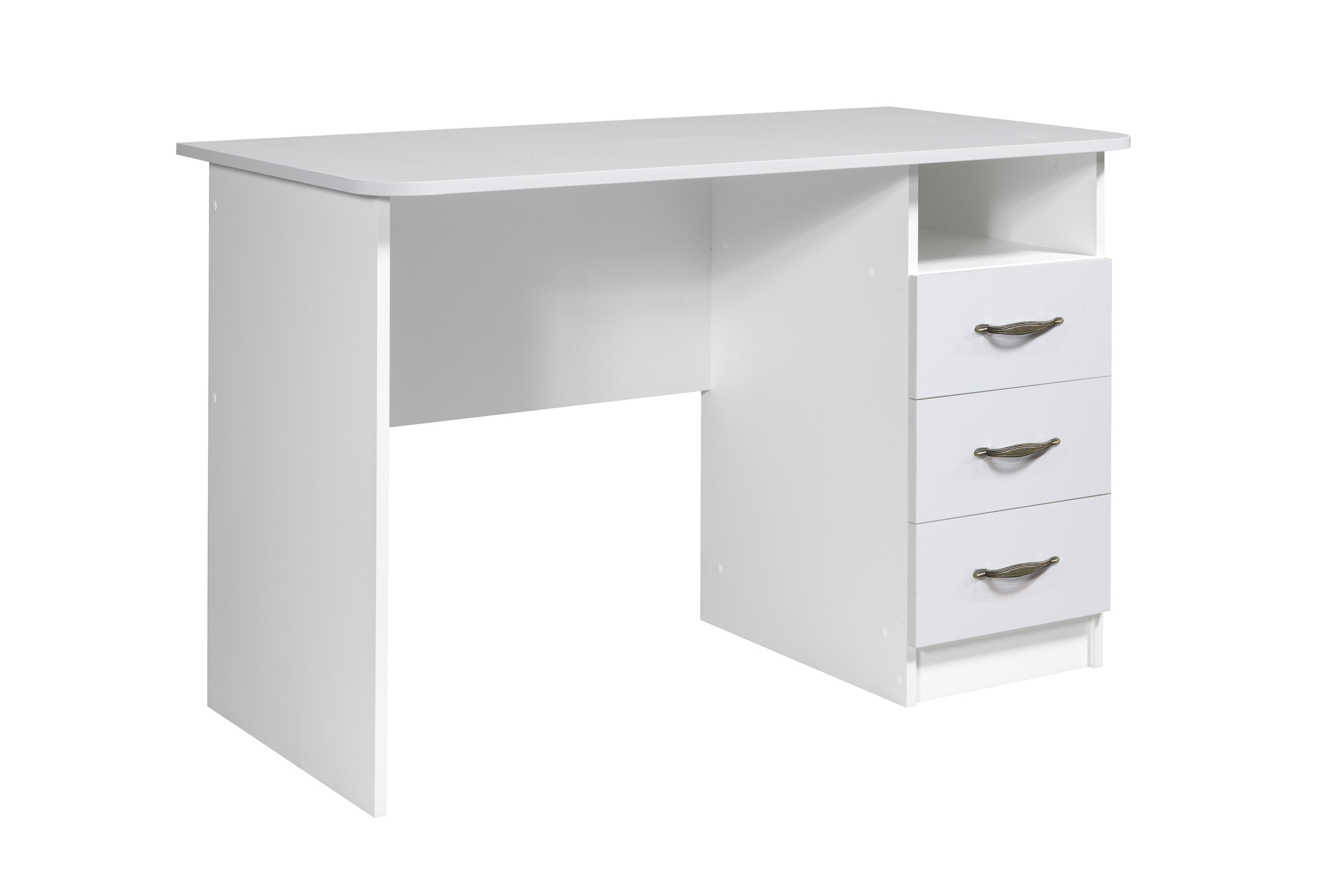 Изображение товара Компьютерный стол Нева Л6 102x75x60 см белый офисный стол для игр и работы