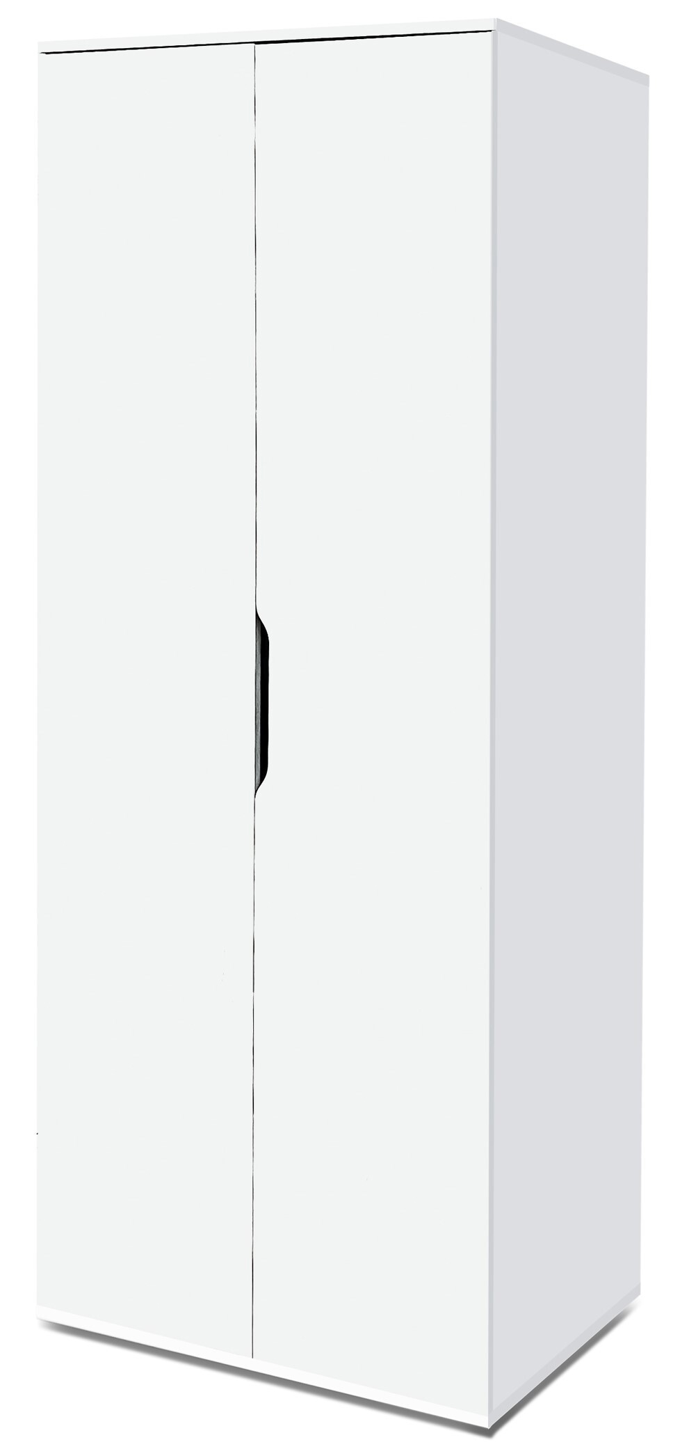 Изображение товара Шкаф распашной Нева 70x190x50 см из ЛДСП белый, минимализм Изображение товара Шкаф распашной Нева 70x190x50 см из ЛДСП белый, минимализм