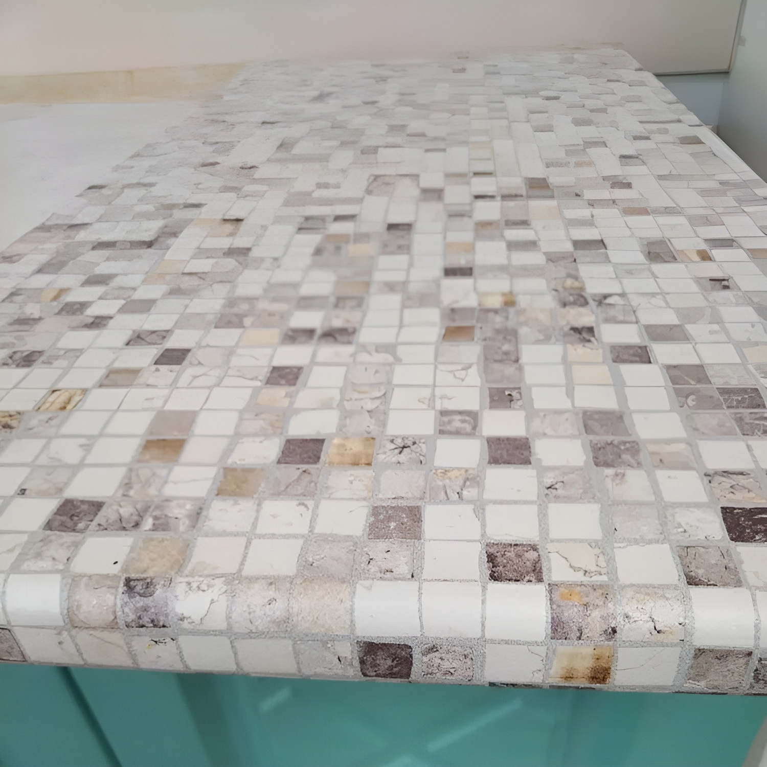 Изображение товара Столешница Нева Мозаика 60x60x2.6 см ЛДСП цвет белый