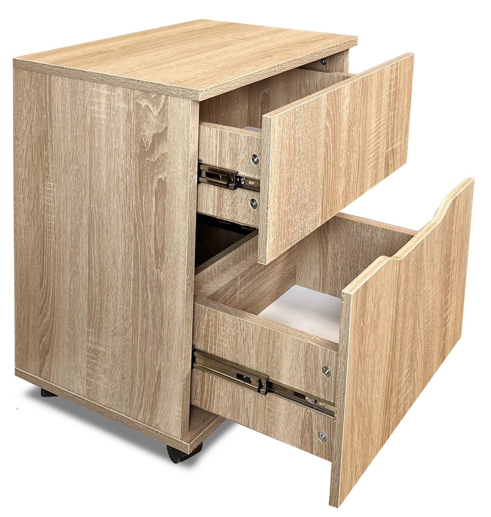 Тумба прикроватная Нева 40x61x40 см 2 ящика ЛДСП цвет дуб сонома ️ ...