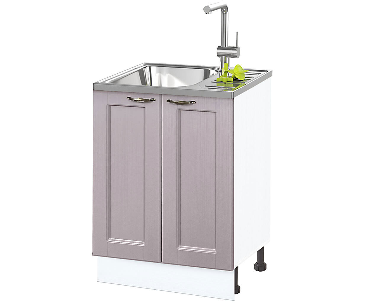 Изображение товара Напольный шкаф Нева 60x82x50 см фасад МДФ цвет лаванда