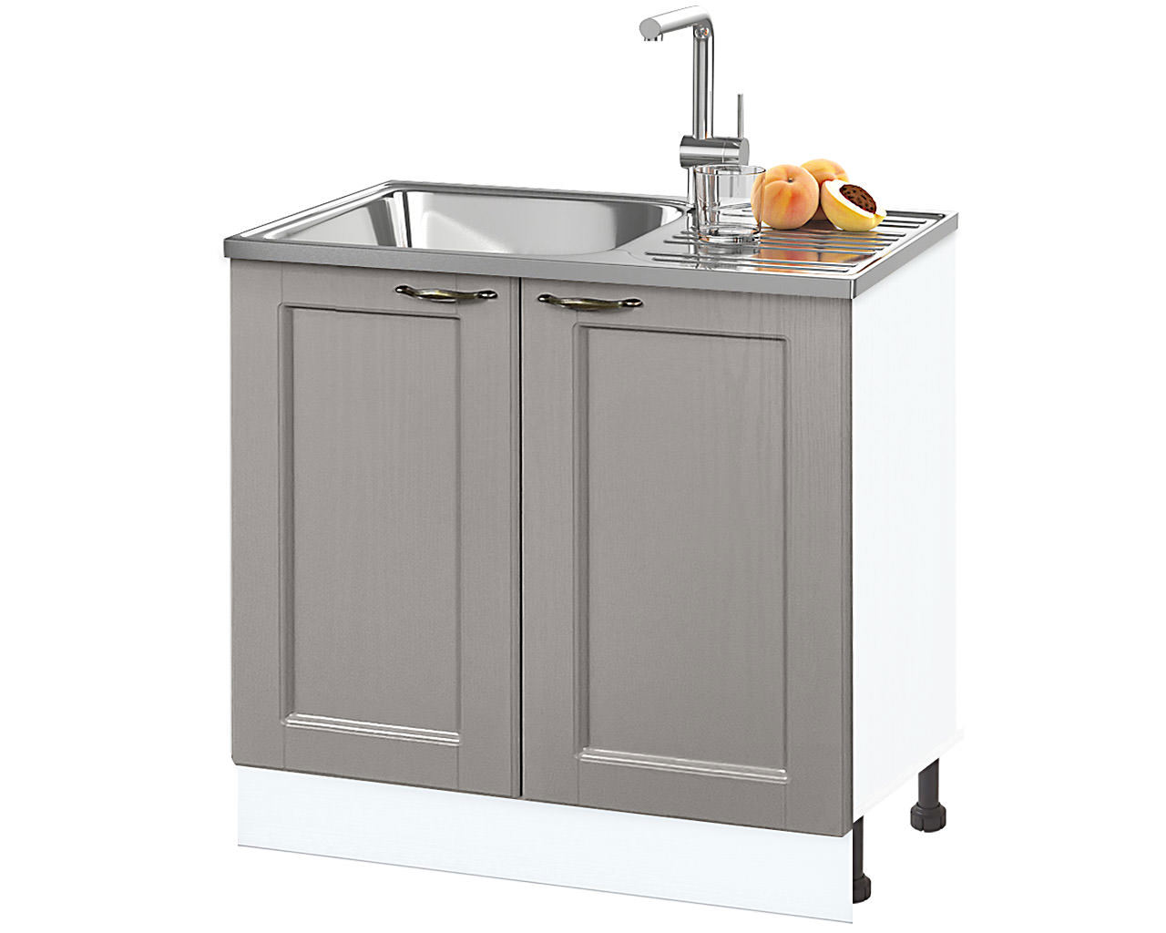 Изображение товара Напольный шкаф Нева 80x82x50 см фасад МДФ цвет латте для кухни