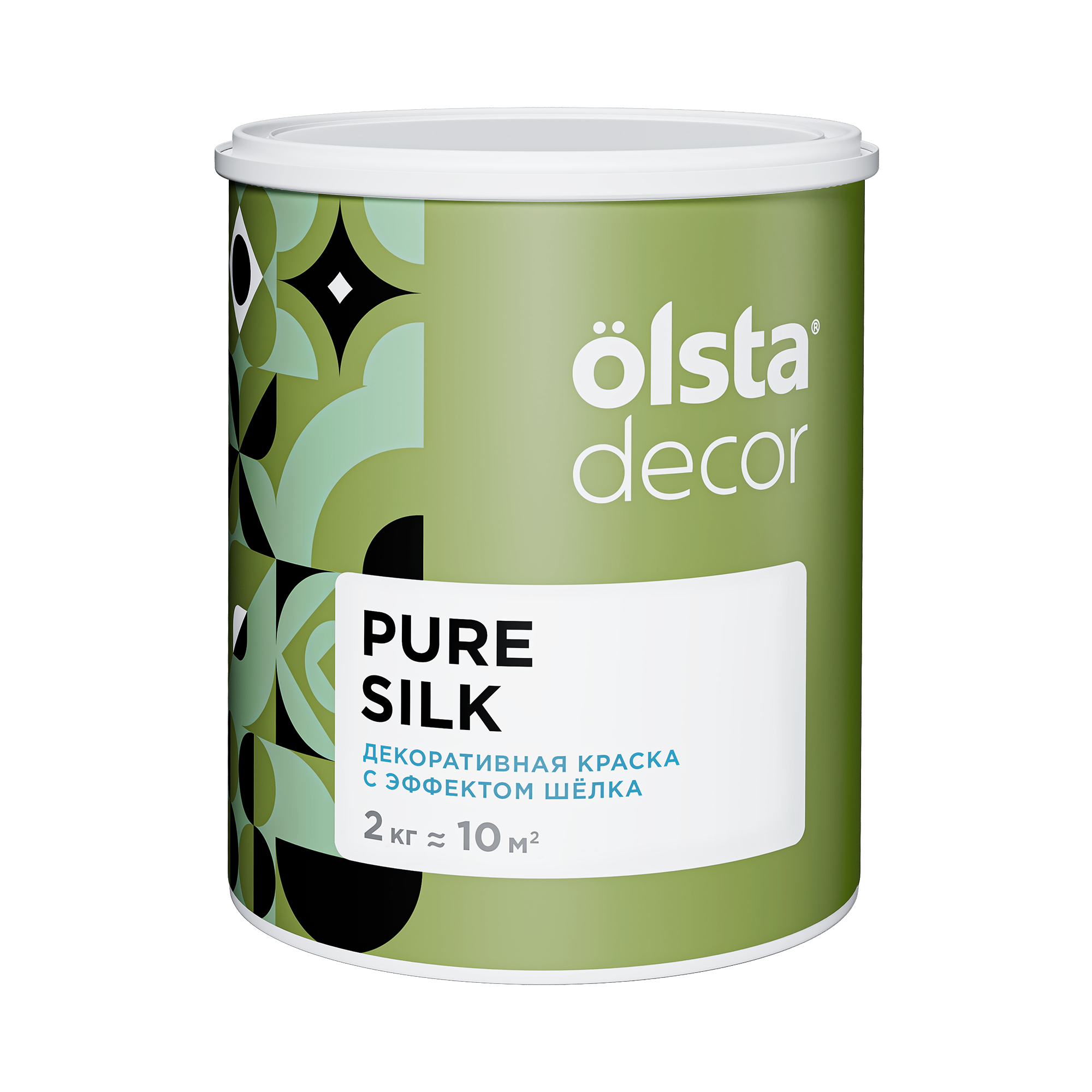 Изображение товара Краска для стен Olsta Decor Pure Silk эффект шёлка 2 кг розовая полуглянцевая