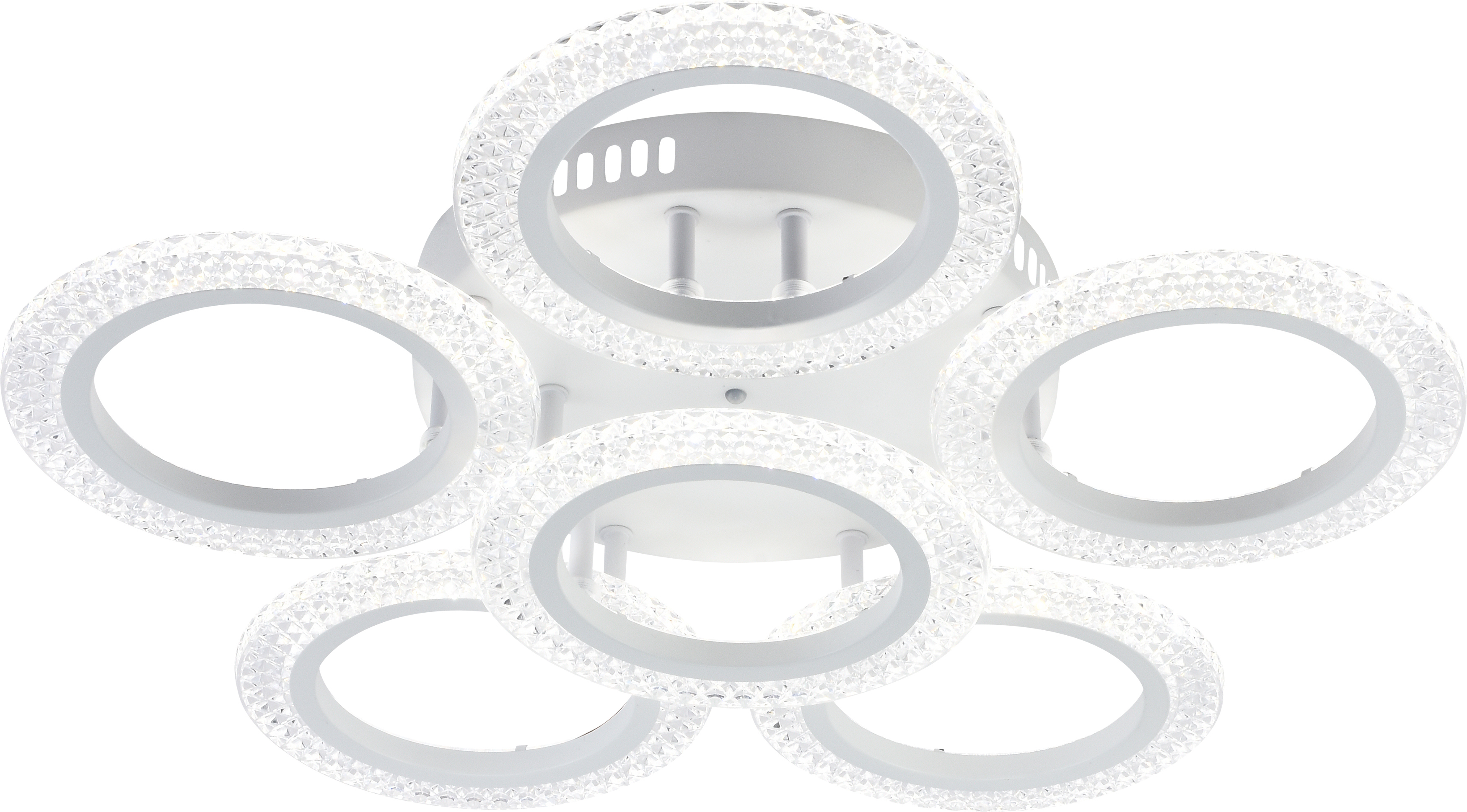 Изображение товара Люстра потолочная светодиодная Rivoli 6107-106 с пультом управления 34 м² регулируемый белый свет цвет белый