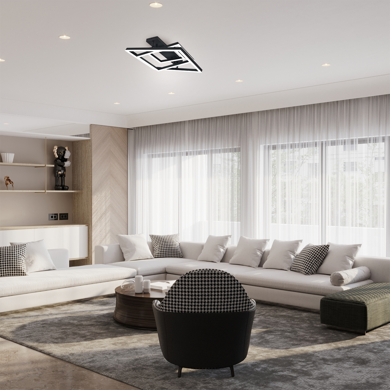 Изображение товара Люстра потолочная светодиодная Escada Enke 10267/3led с пультом и регулировкой цвета