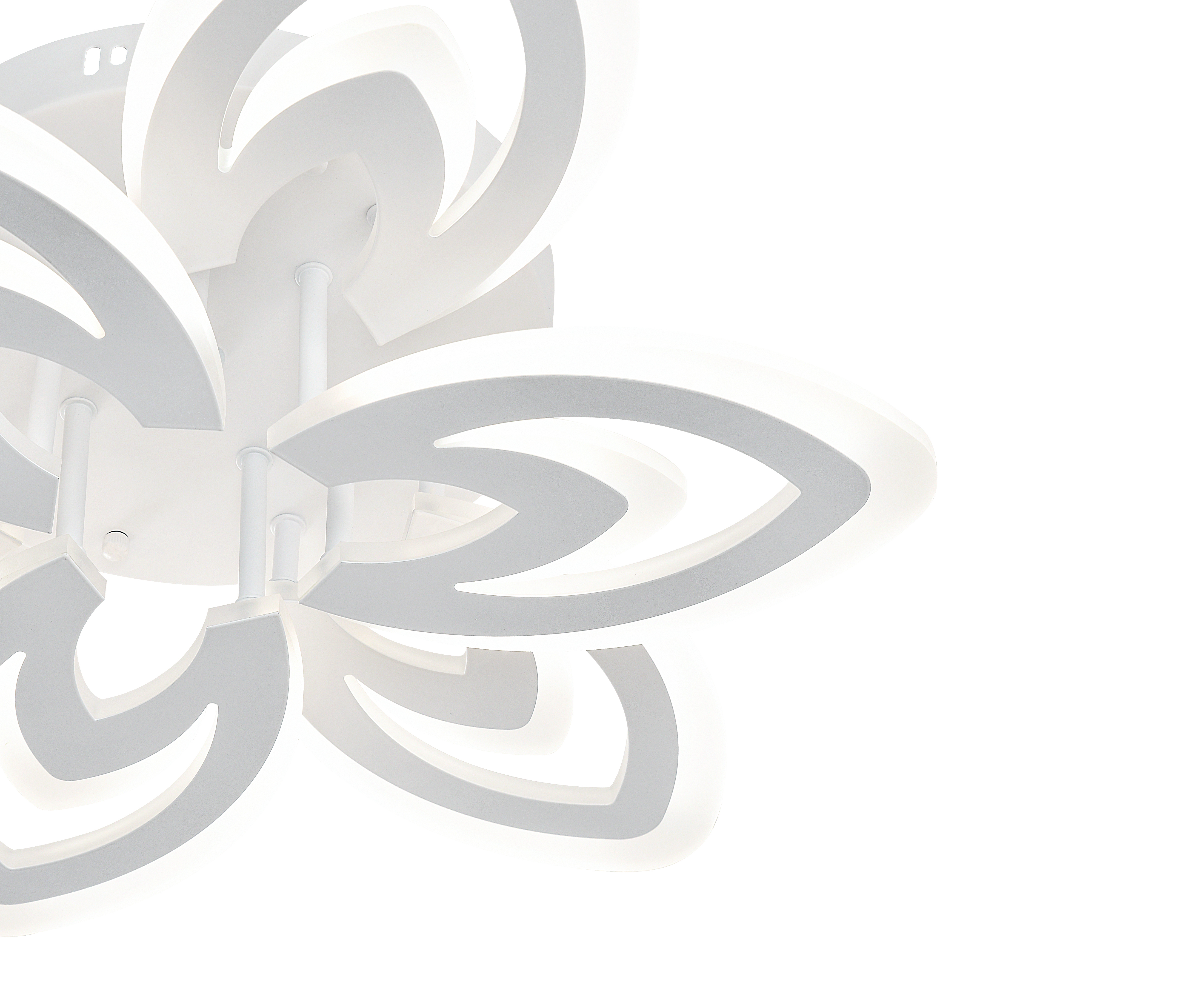 Изображение товара Люстра потолочная светодиодная Escada Tiarella 3 плафона белый дизайн регулируемый