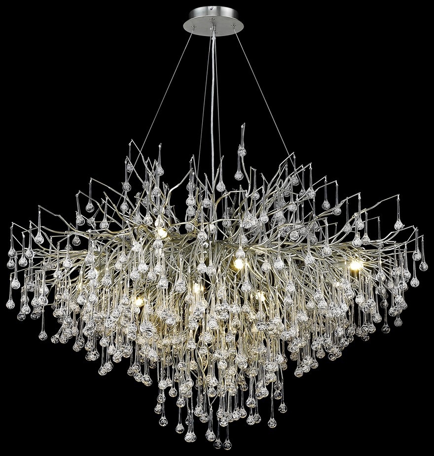 Изображение товара Люстра подвесная светодиодная WERTMARK WE189.15.203 30 м² серый никель