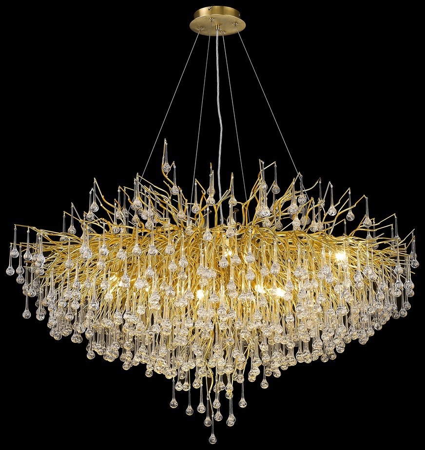 Изображение товара Подвесная светодиодная люстра WERTMARK WE189.15.403 для гостиной и кухни 30 м²