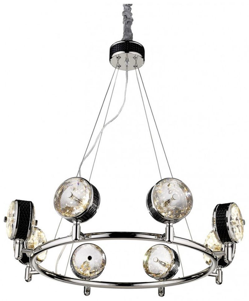 Изображение товара Подвесная светодиодная люстра WERTMARK MATTEO 8 плафонов в стиле лофт 65 см