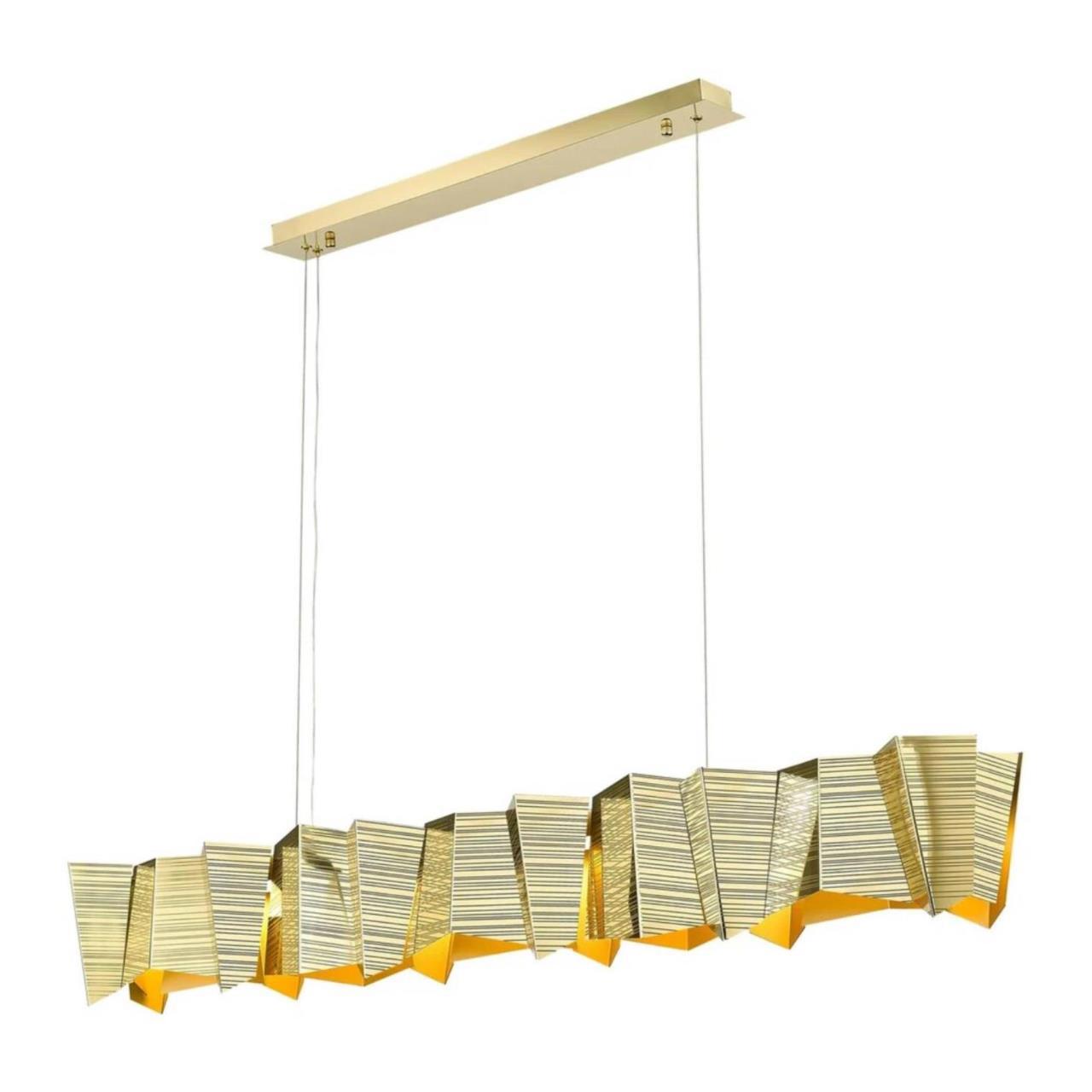 Изображение товара Люстра подвесная светодиодная Wertmark Luisa WE439.01.323, 40 Вт, золотая