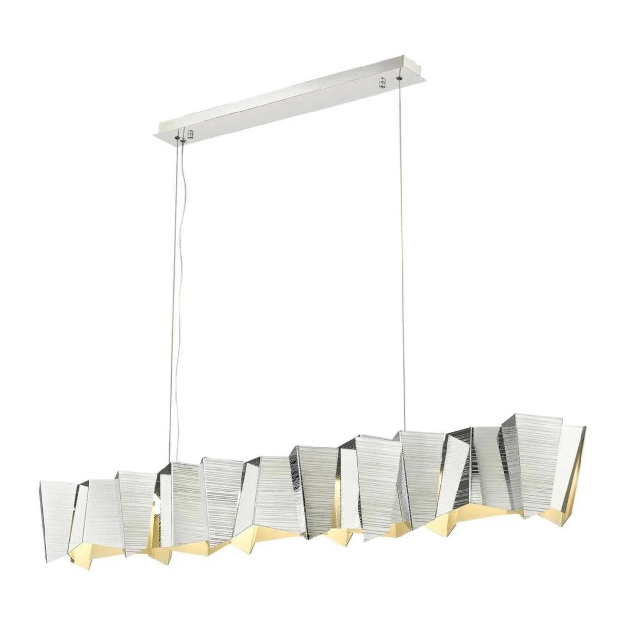 Изображение товара Люстра подвесная светодиодная Wertmark Luisa WE439.01.123 14 м² хром теплый белый