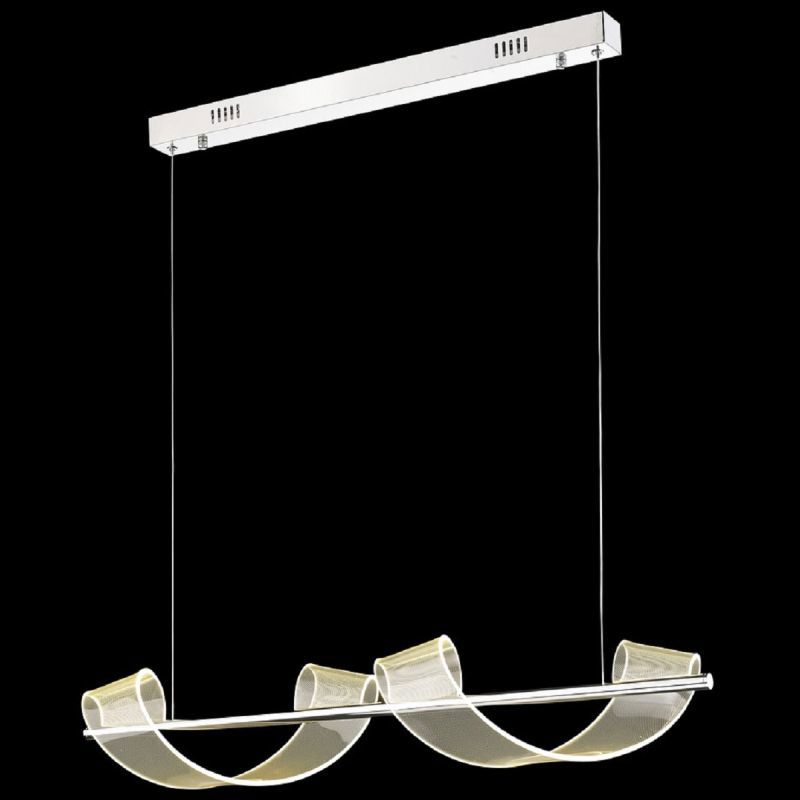 Изображение товара Подвесной светодиодный светильник Wertmark Hilda 8м² теплый белый серый дизайн