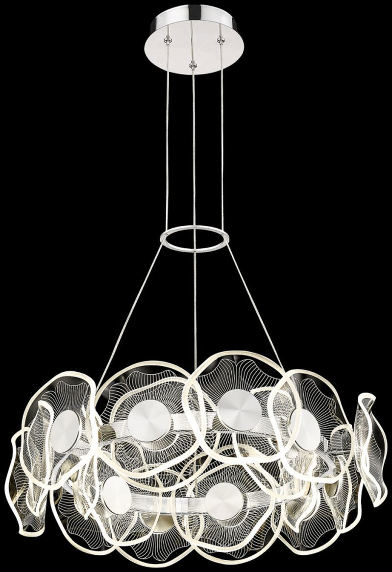 Изображение товара Люстра подвесная светодиодная Wertmark Helena WE453.18.103 60x60x223 см регул свет