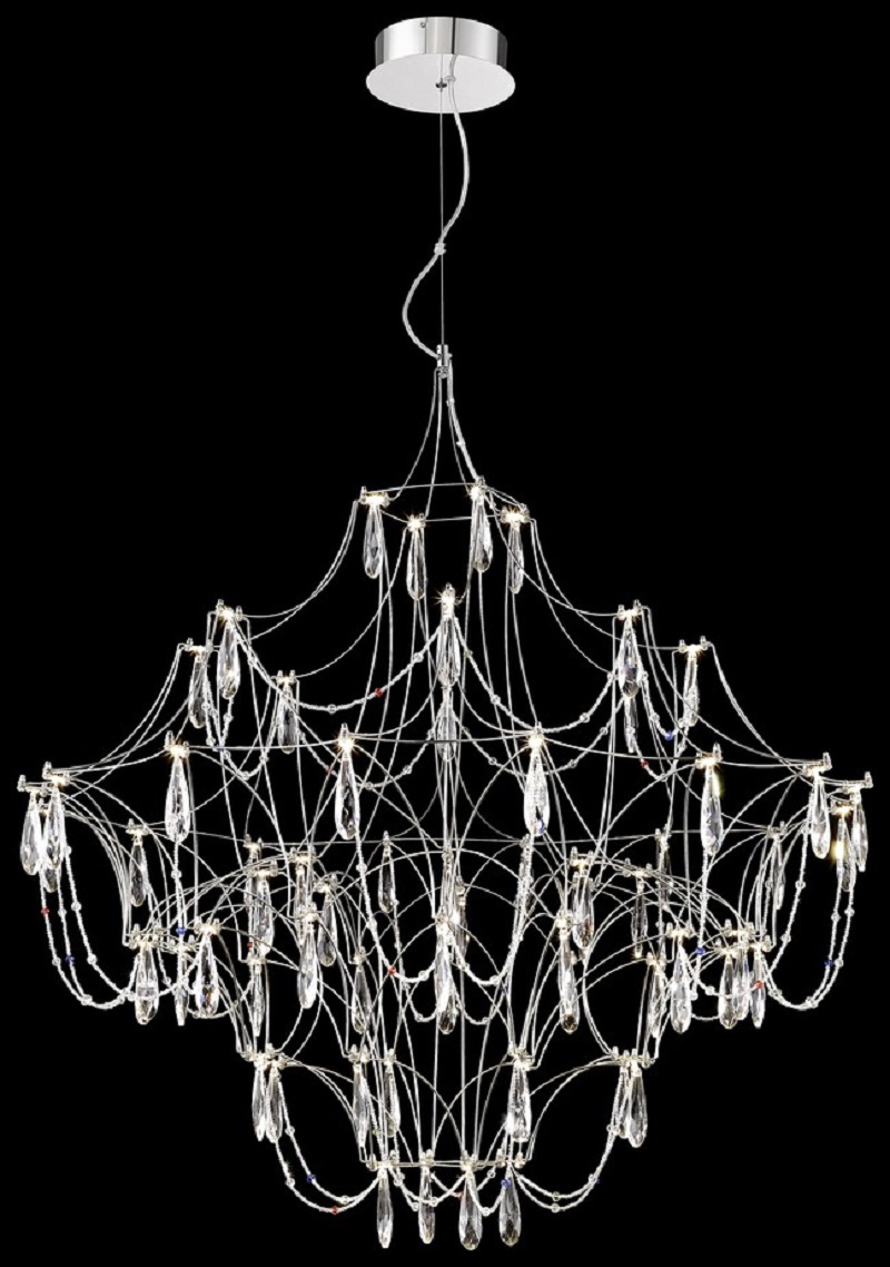 Изображение товара Подвесная светодиодная люстра Wertmark Felicia We336.62.106 хром прозрачный стиль скандинавский