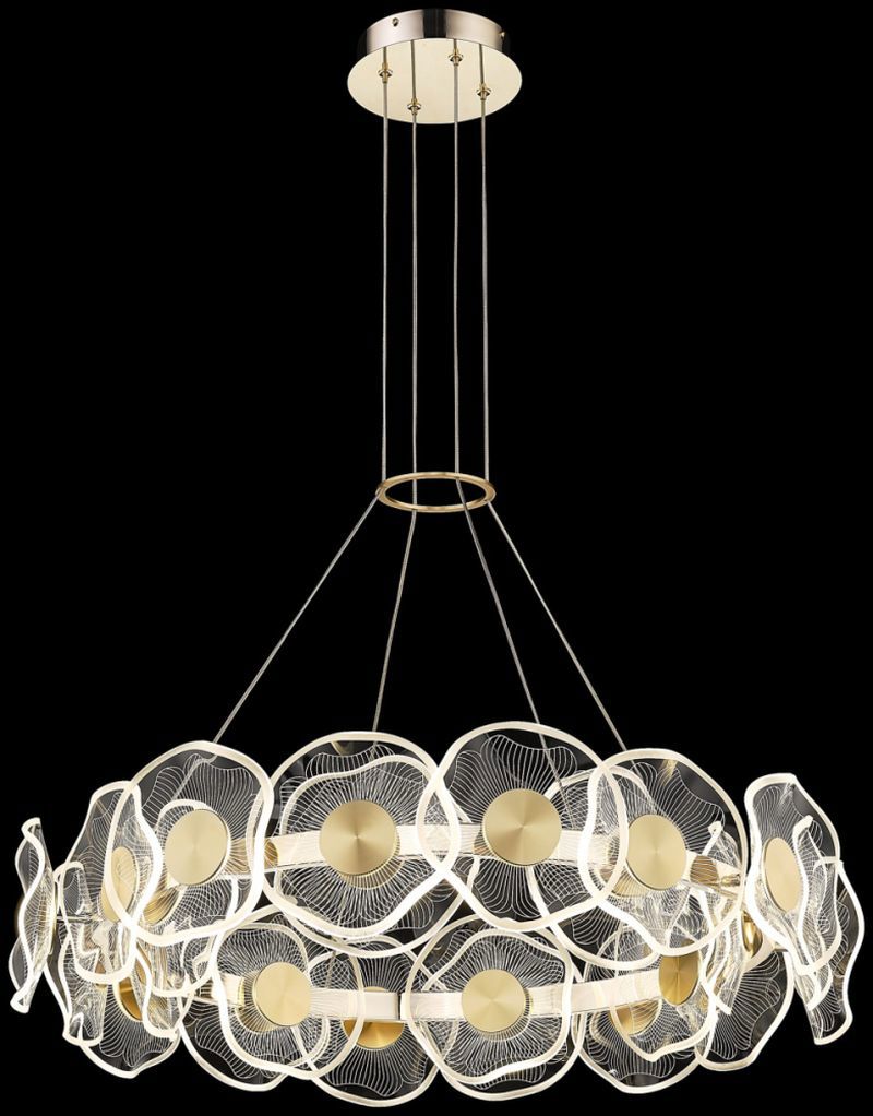 Изображение товара Люстра подвесная светодиодная Wertmark Helena WE453.24.303 13.71 м² регулируемый дизайн