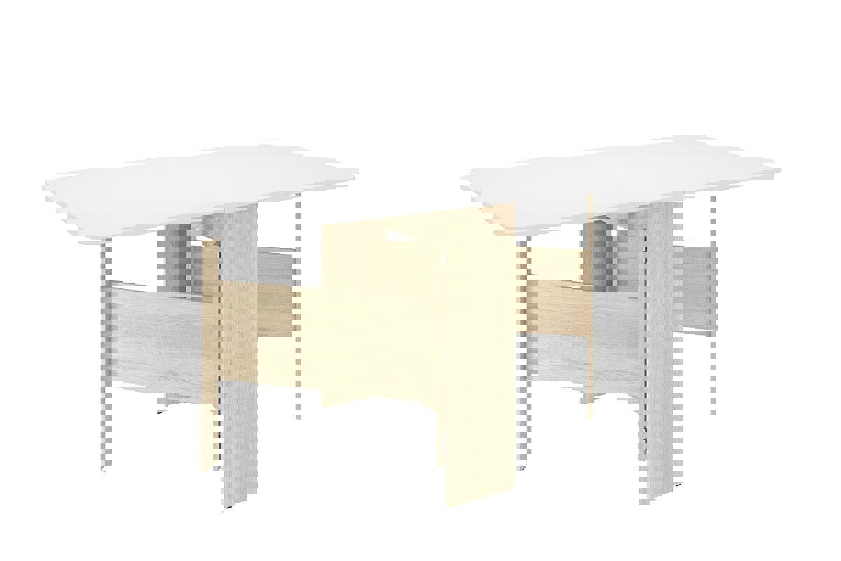 Изображение товара Кухонный раскладной стол Mebelson Мечта 2 160x80 см белый с механизмом книжка