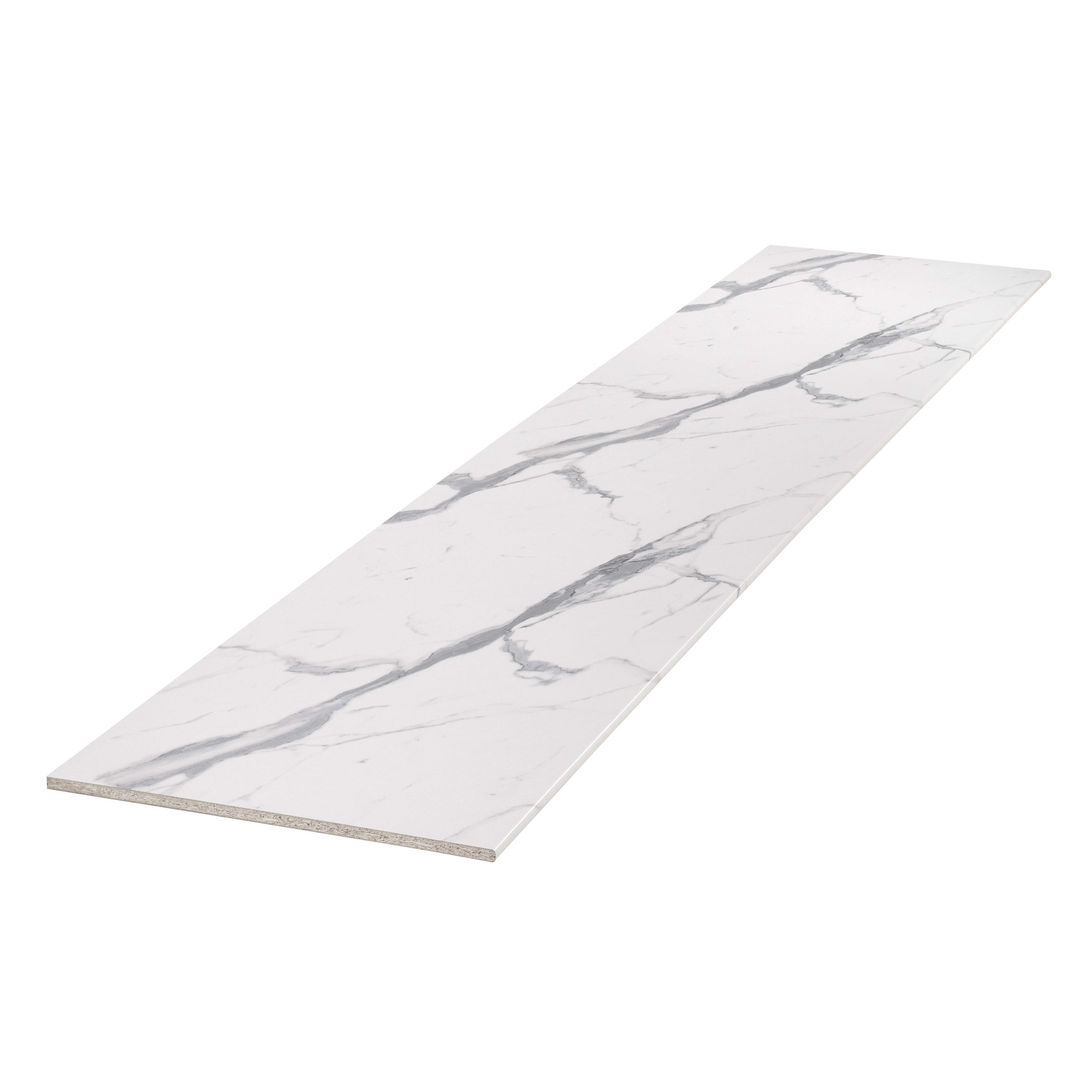 Изображение товара Кухонная столешница Скиф с кромкой 30x60x2.6 см ЛДСП цвет гранит белый Stol327-26x400